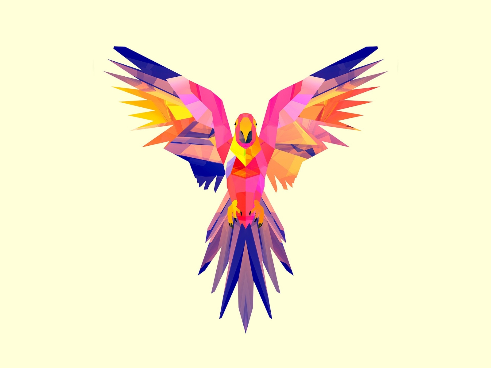 1600x1200 parrot vector drawing 1600x1200 Resolution Wallpaper HD 