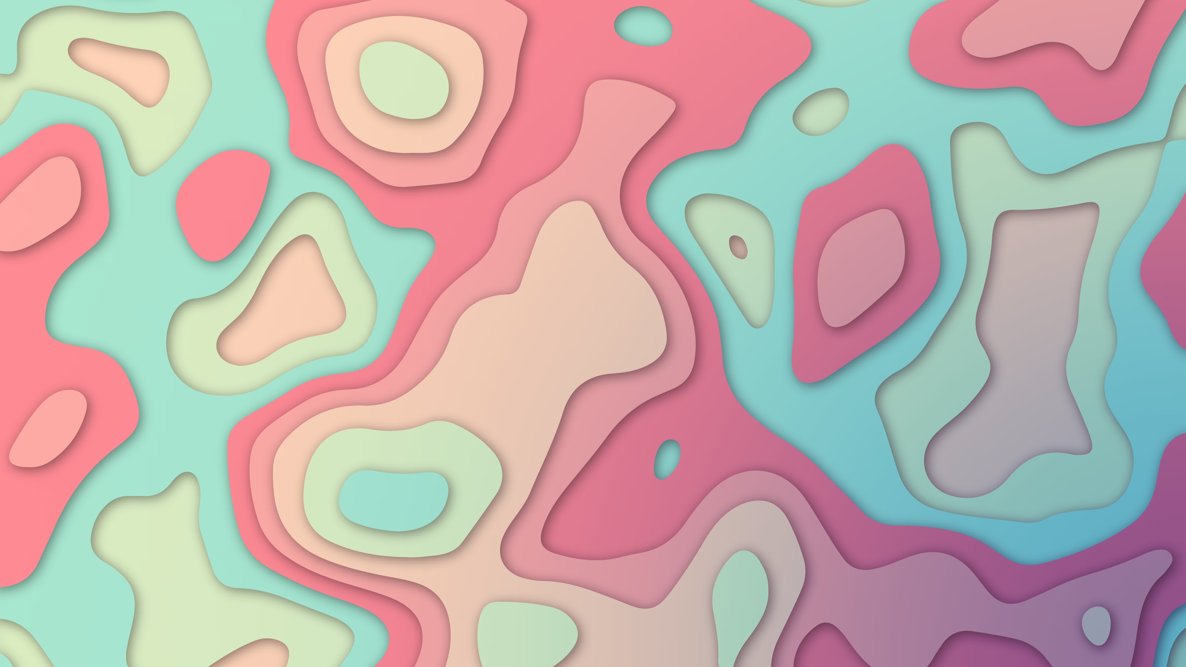 Pastel Slide Elevation Colorful Abstract Wallpaper, HD Abstract 4K Wallpapers, Images and