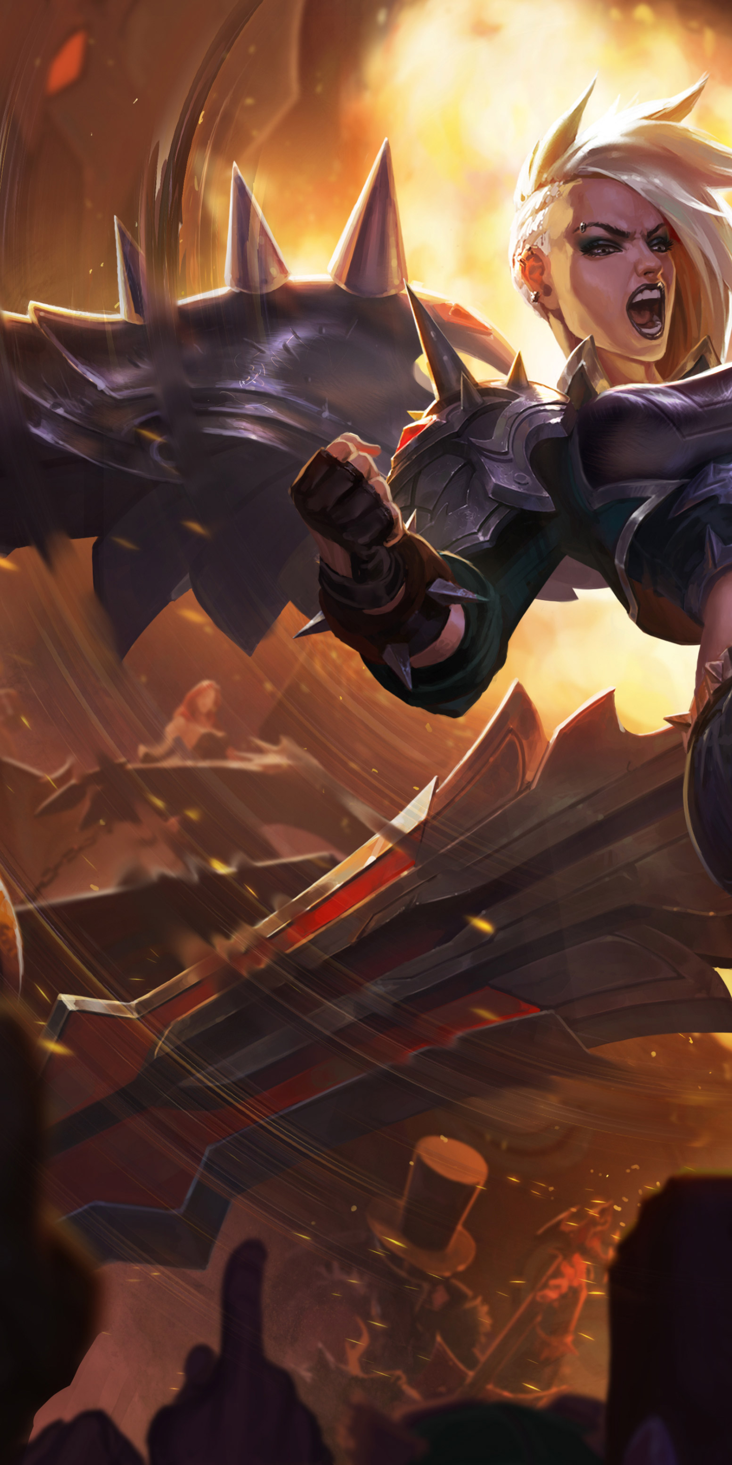 1440x2880 Pentakill Kayle Artwork League Of Legends 1440x2880