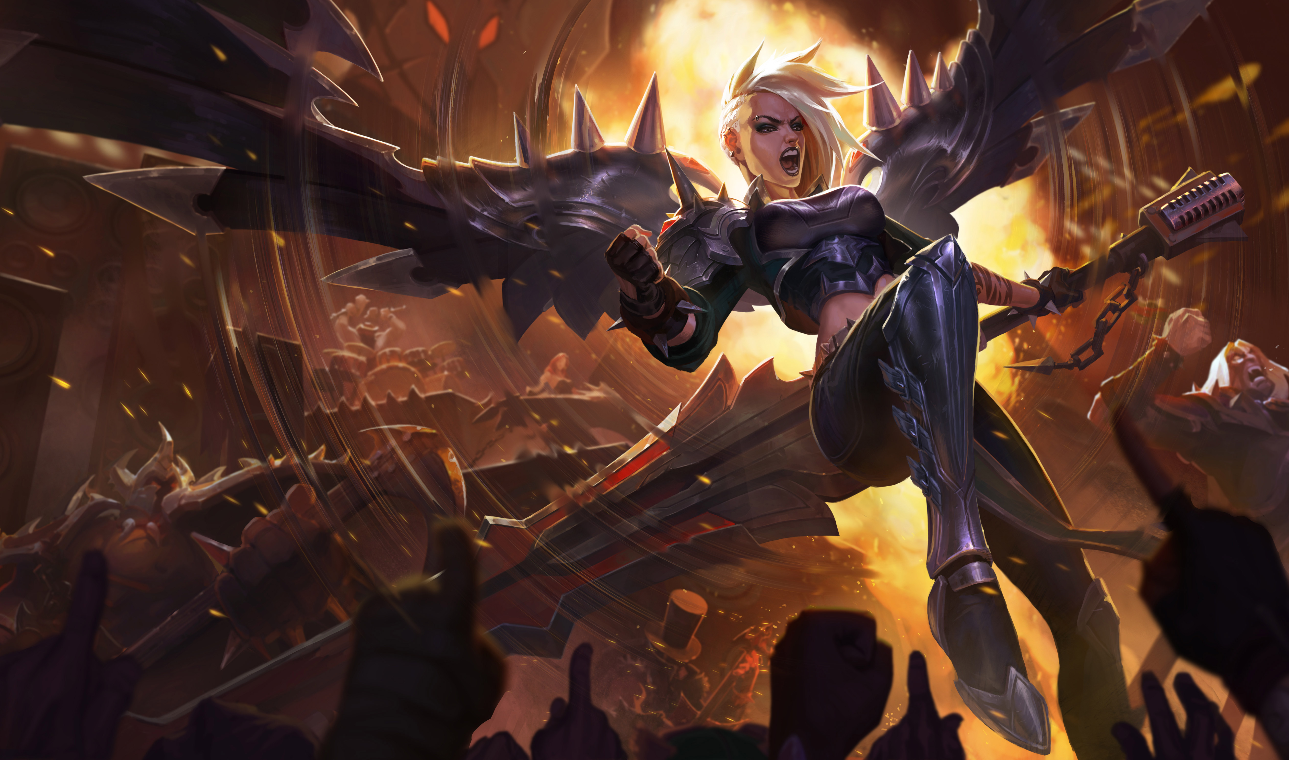 Pentakill Kayle Artwork League Of Legends Wallpaper Hd Games 4k Wallpapers Images And