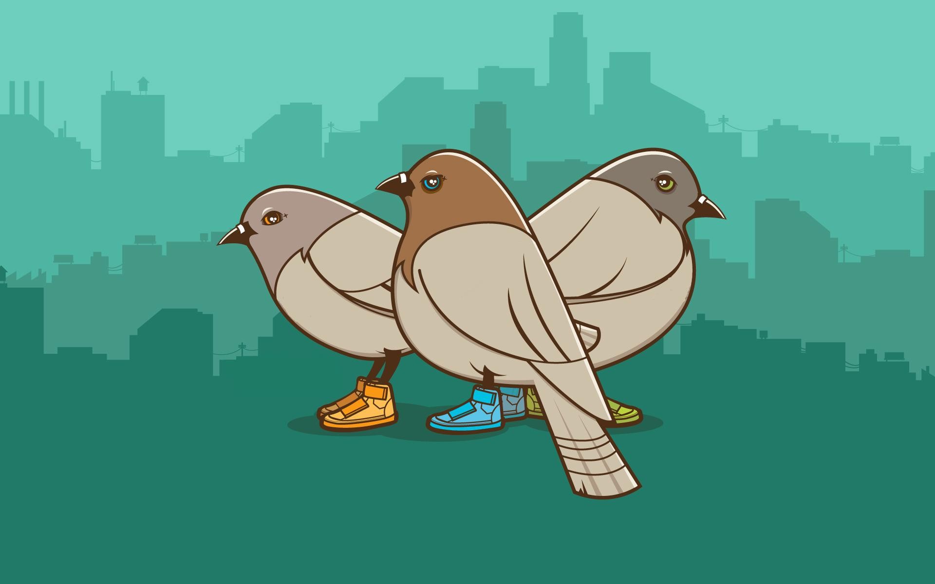1920x1080 pigeons, birds, drawing 1080P Laptop Full HD Wallpaper, HD Vector  4K Wallpapers, Images, Photos and Background - Wallpapers Den