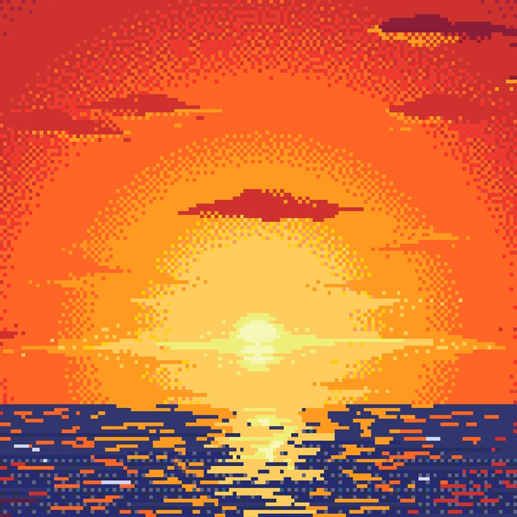 Пиксельный закат