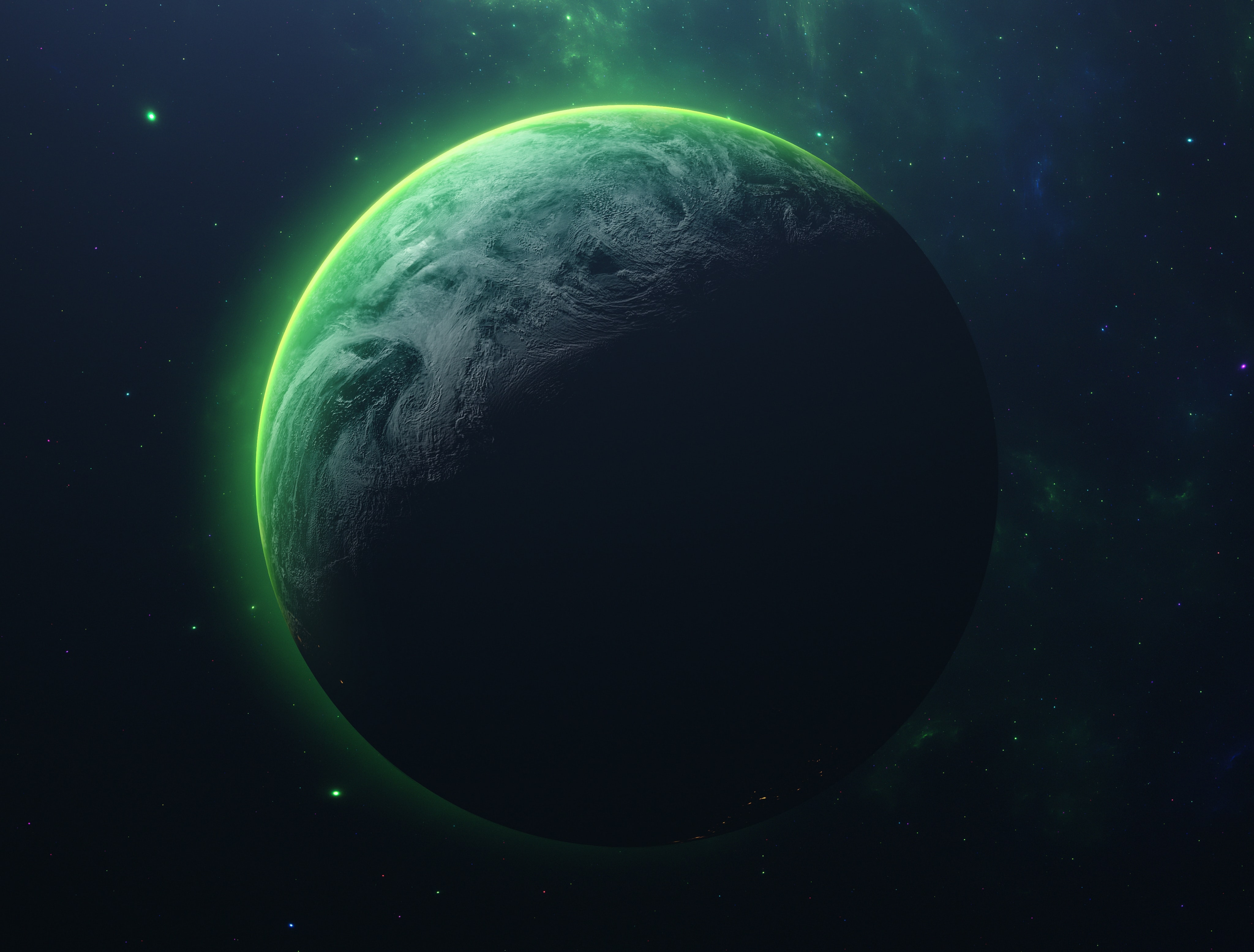 Planet 4k Green Glow Wallpaper, HD Artist 4K Wallpapers, Images, Photos and  Background - Wallpapers Den