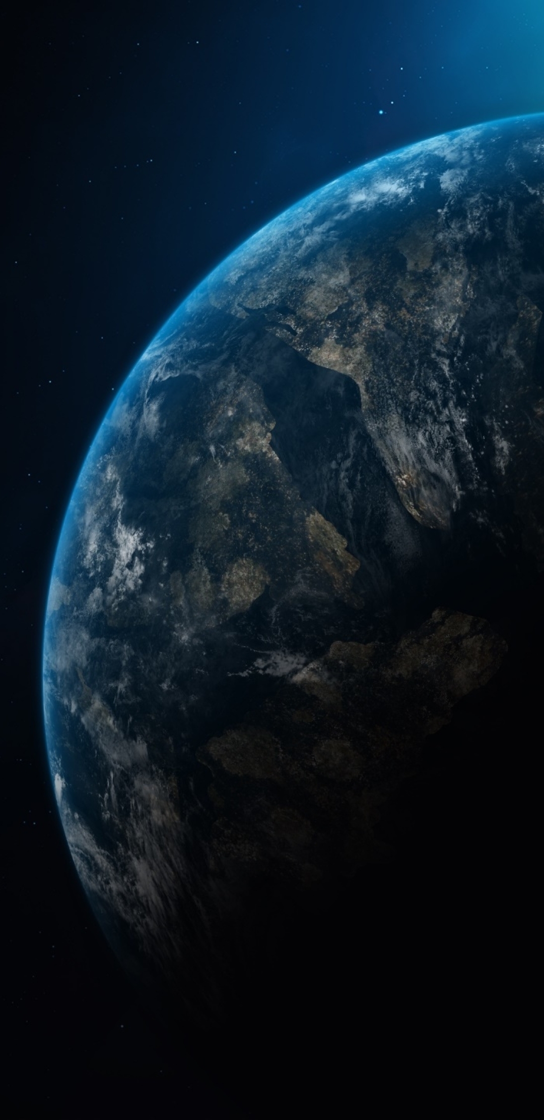 1080x2220 Planet Earth in Dark  Universe  1080x2220 