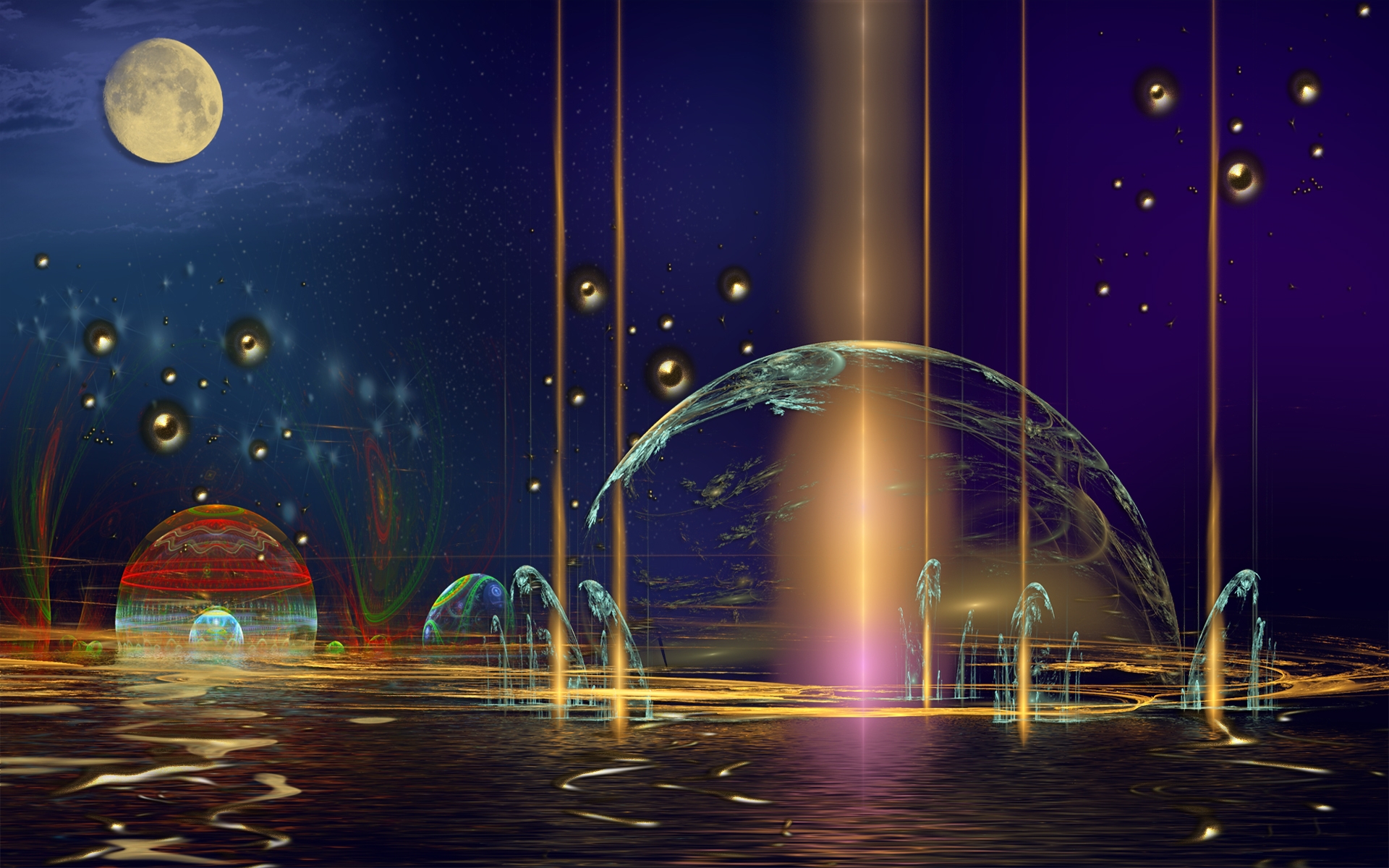 Wallpaper : light, pattern, fantasy, imagination 1920x1080 - CoolWallpapers  - 679586 - HD Wallpapers - WallHere