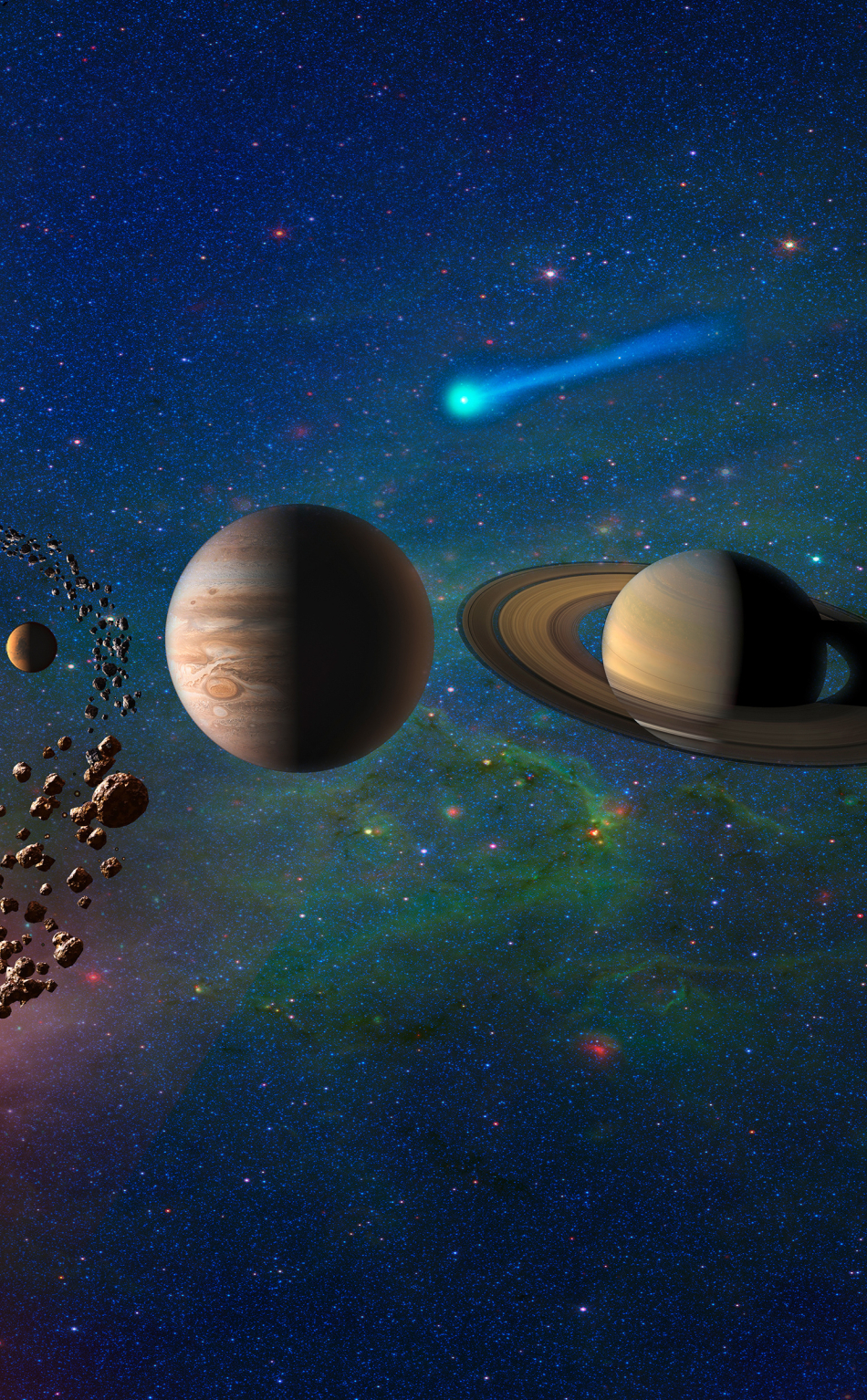 Planets In Solar System Galaxy, HD 4K Wallpaper