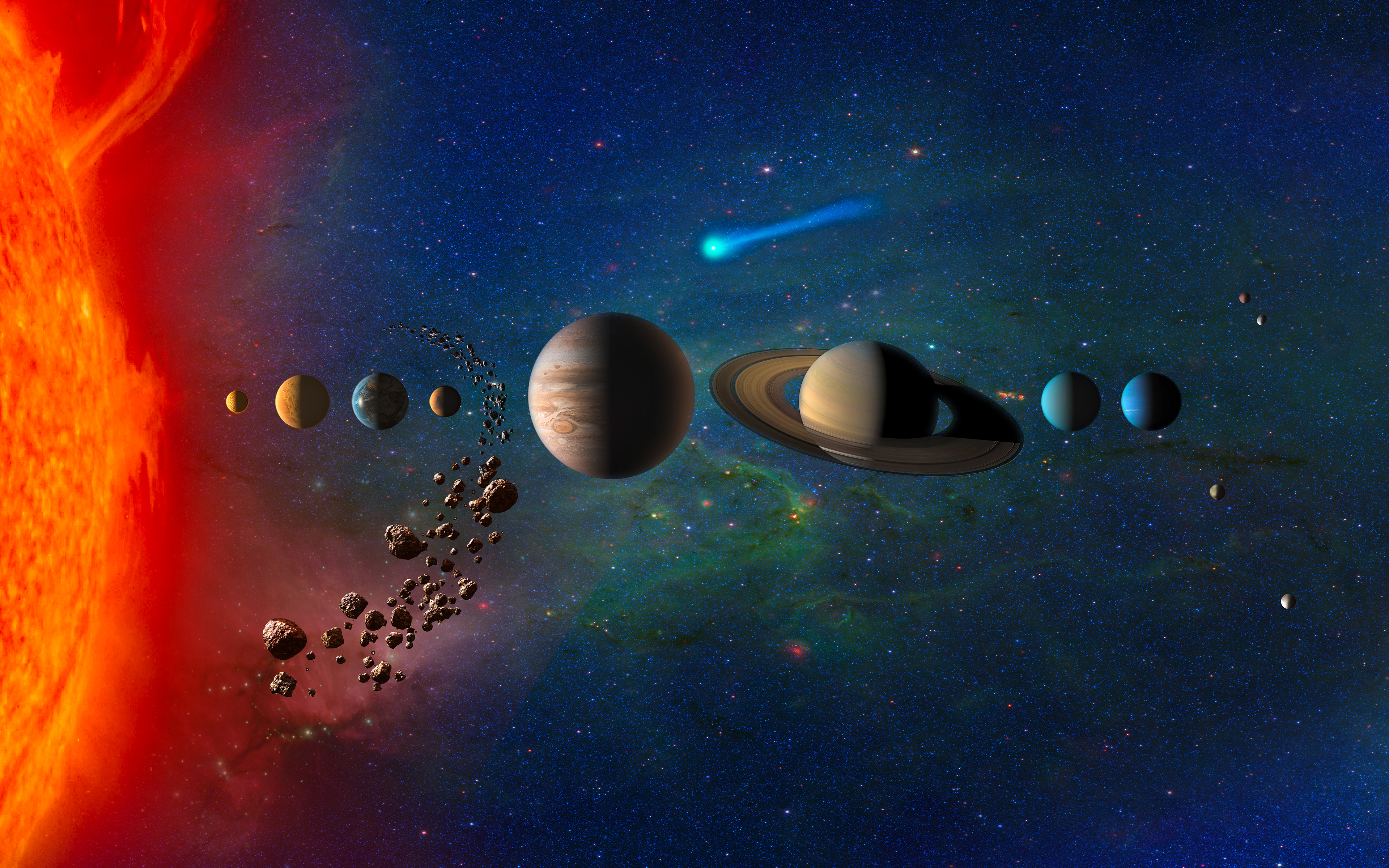 Beautiful Solar System HD Wallpapers For Desktop  Solar system wallpaper Solar  system planets Our solar system