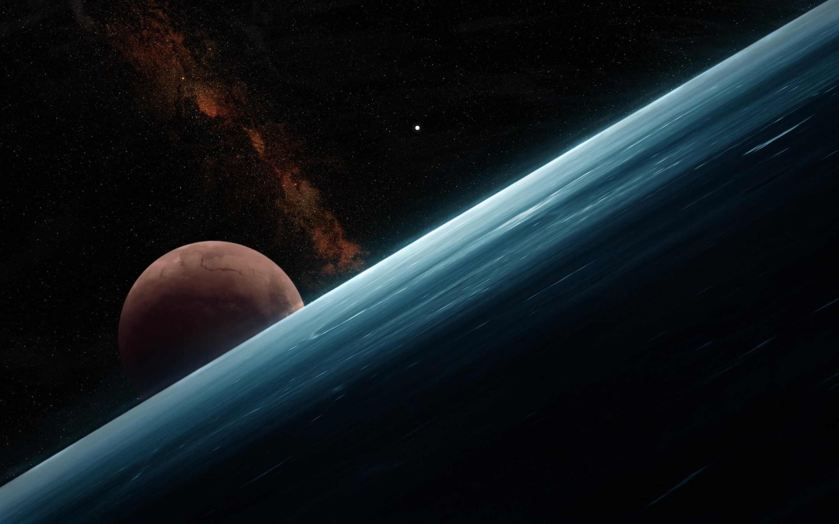 2880x1800 Planets, Slope, Stars Macbook Pro Retina Wallpaper, HD Space