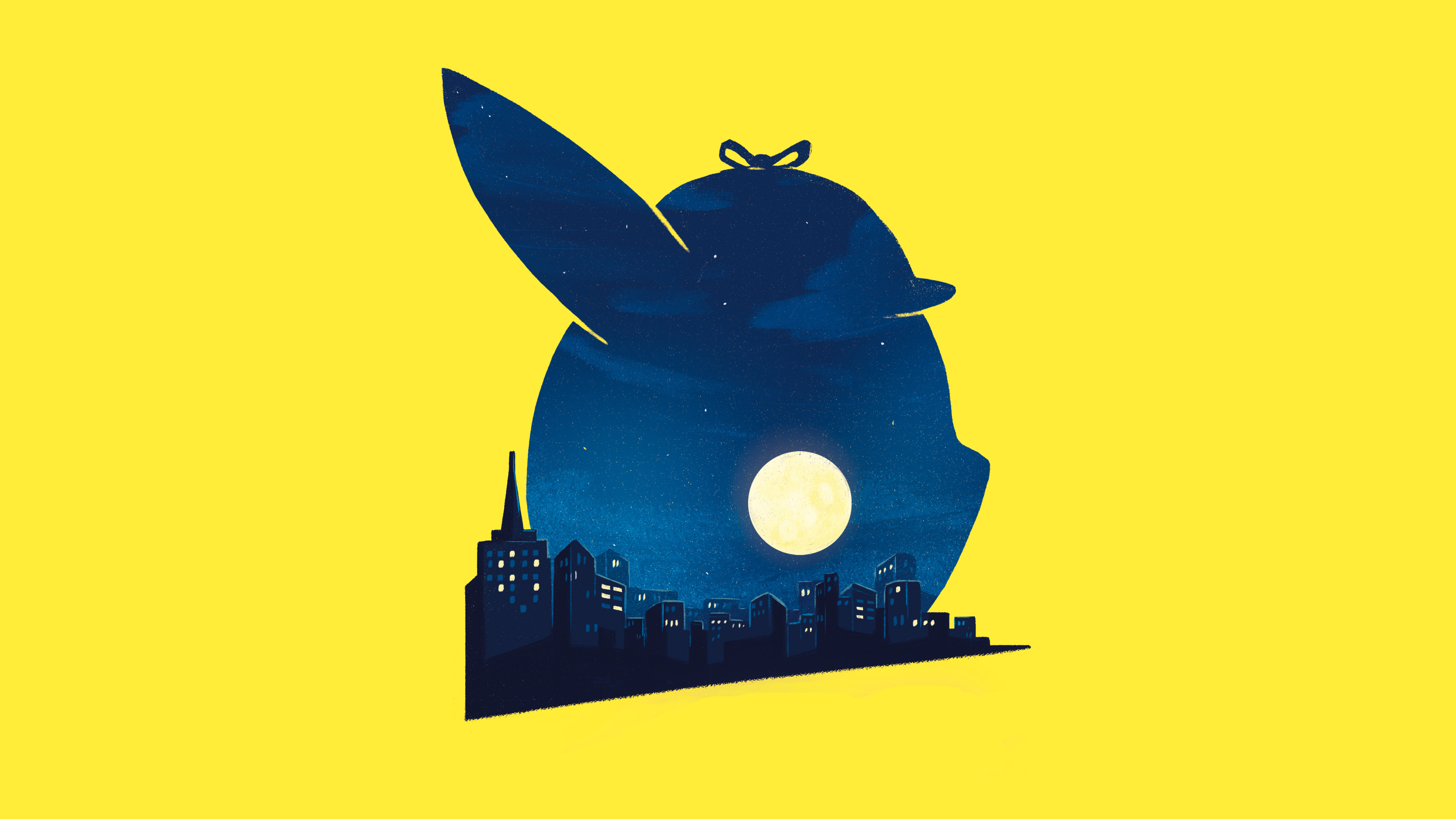 3840x2160 Pokémon Detective Pikachu Movie Minimalist Poster