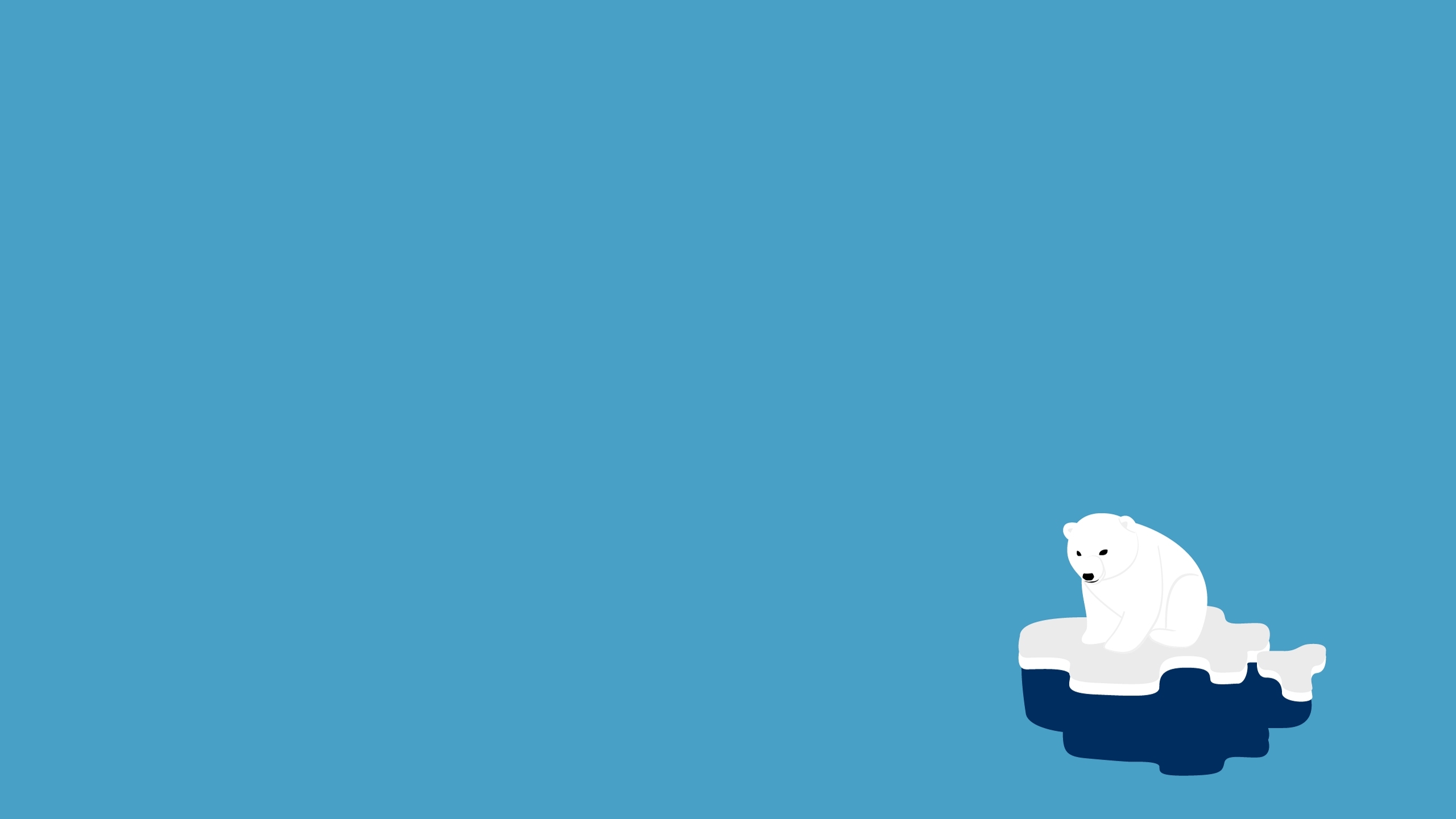 2560x1440 Polar Bear Ice Minimalism 1440p Resolution Wallpaper Hd Vector 4k Wallpapers Images Photos And Background Wallpapers Den