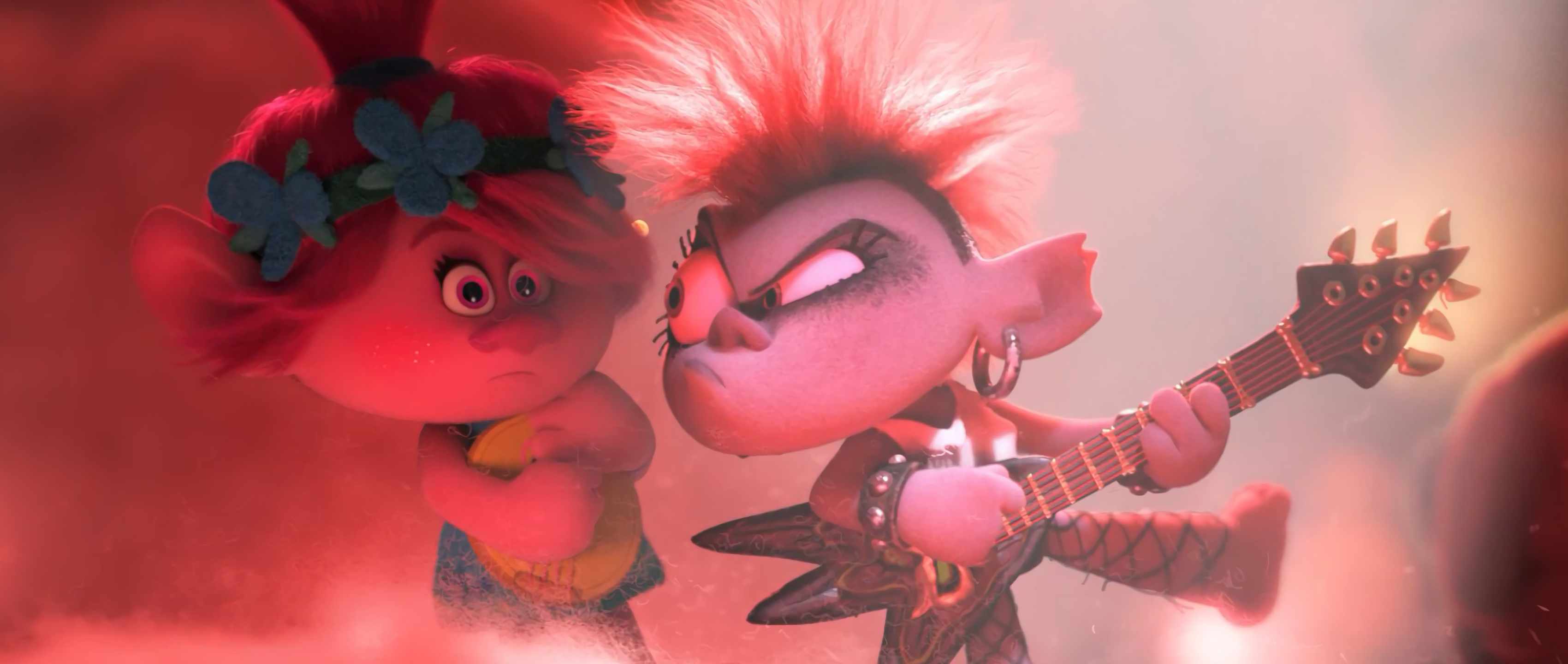 3400x1440 Poppy and Queen Barb In Trolls World Tour 3400x1440 ...