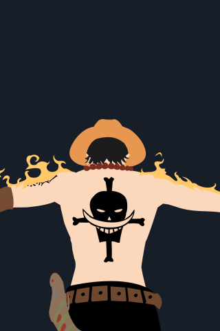 one piece ace iphone wallpaper