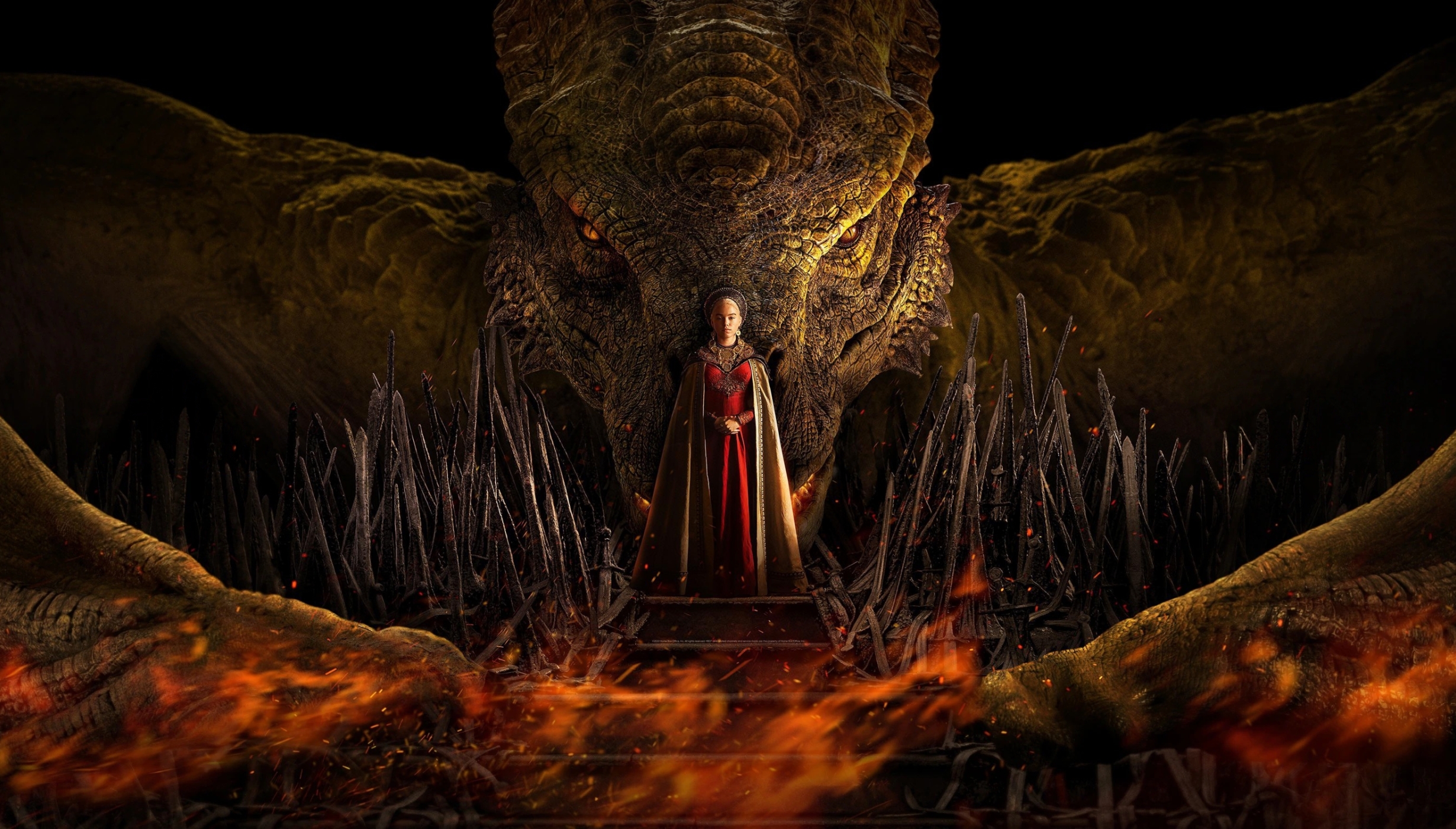 2460x1400 Poster Of House Of The Dragon 2460x1400 Resolution Wallpaper