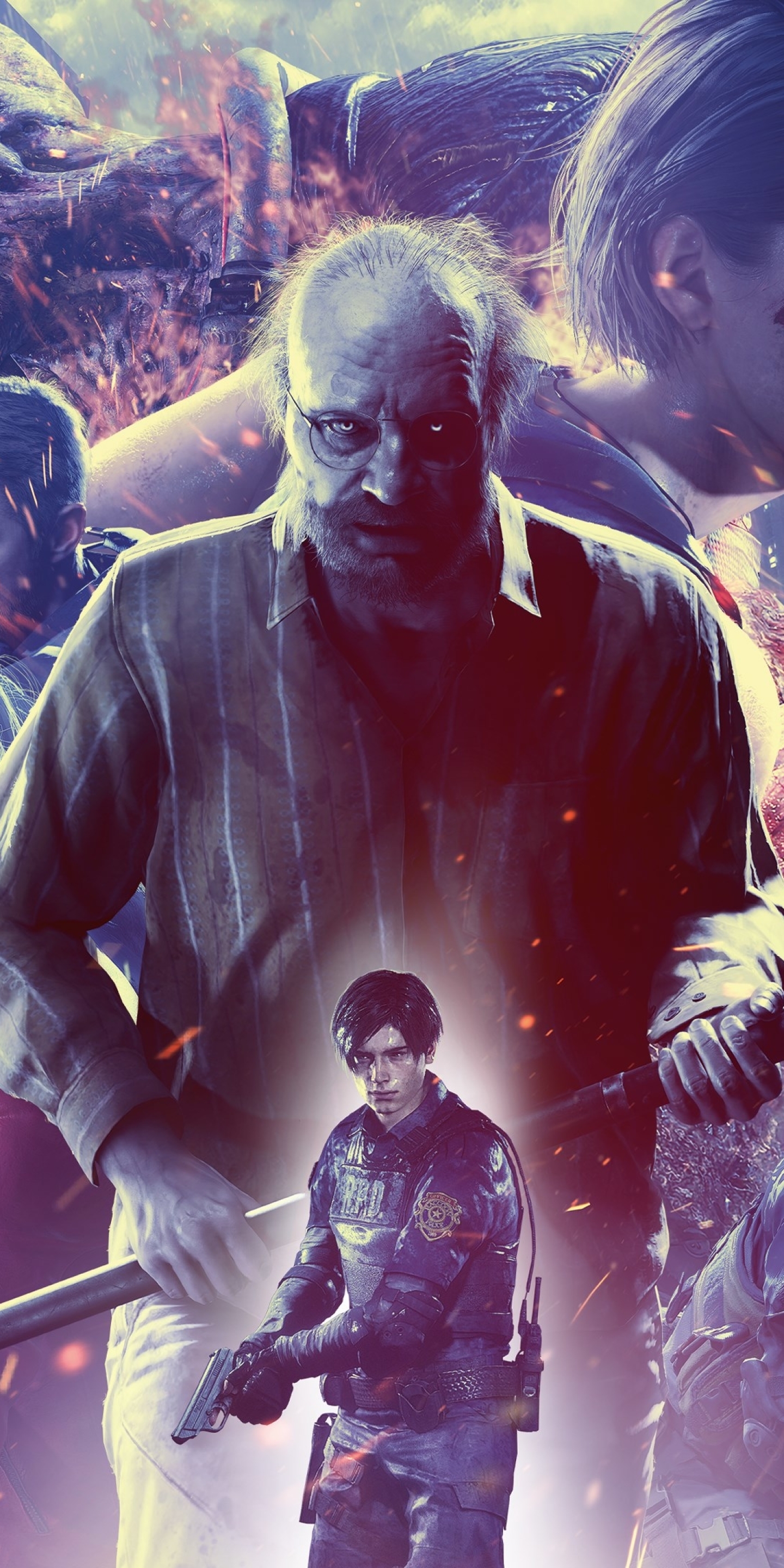 1440x2880 Poster Of Resident Evil Re Verse 4K 1440x2880 Resolution 