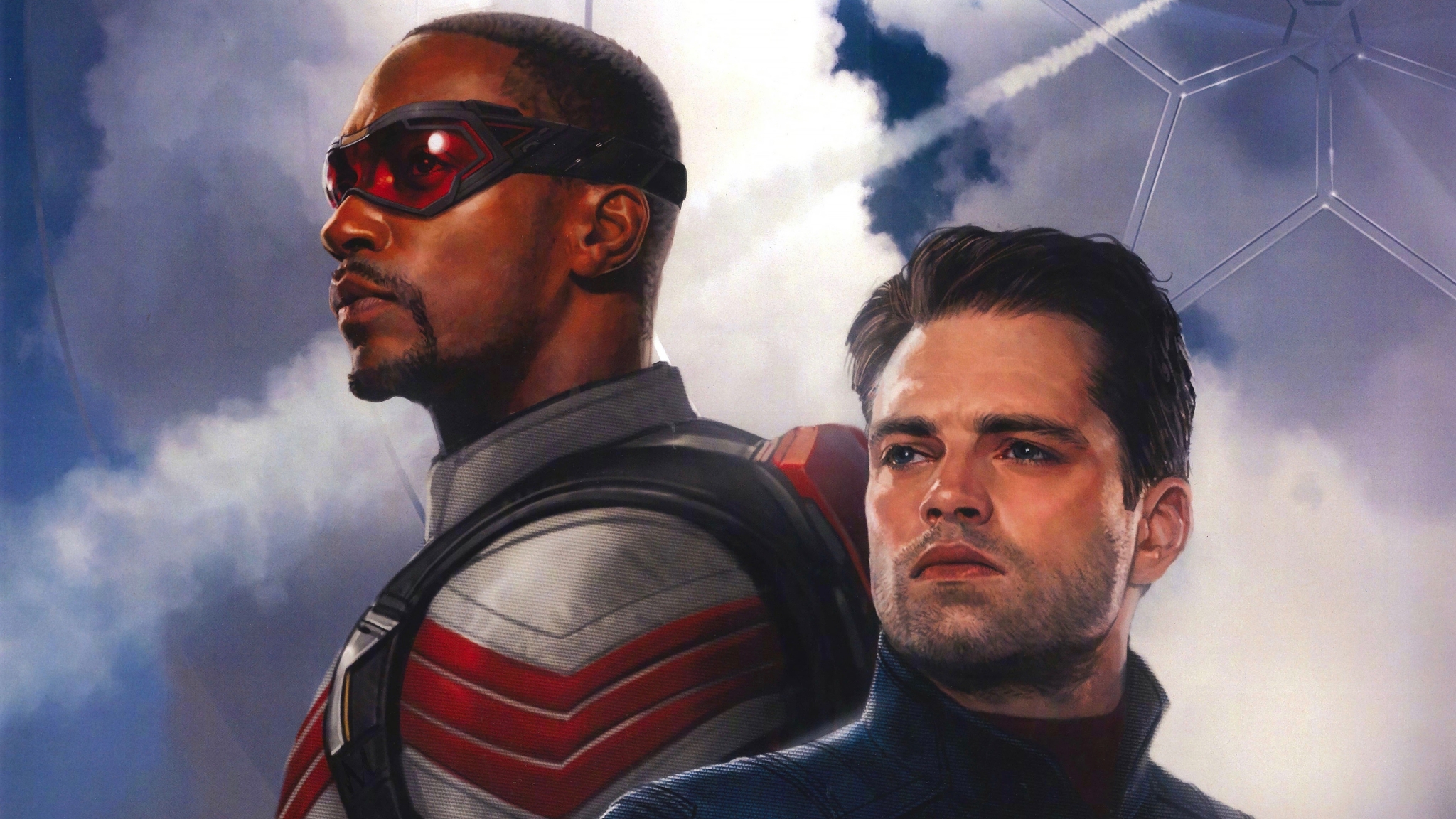 2048x1152 Resolution Poster of The Falcon and the Winter Soldier MCU