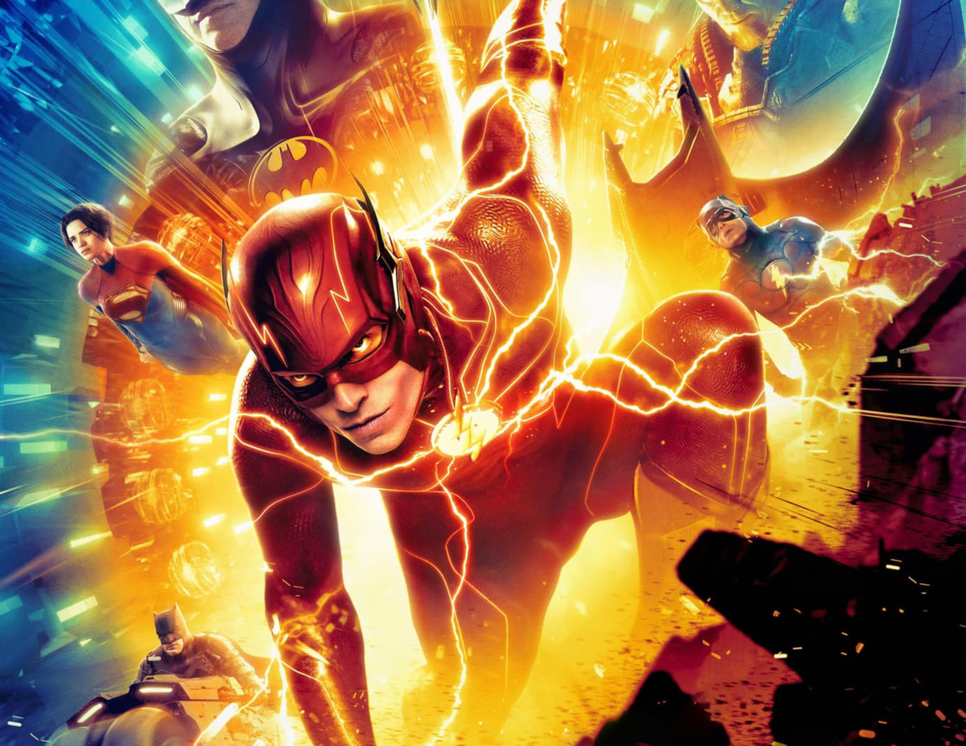 1359x1050 Poster of The Flash 2023 Movie 1359x1050 Resolution Wallpaper