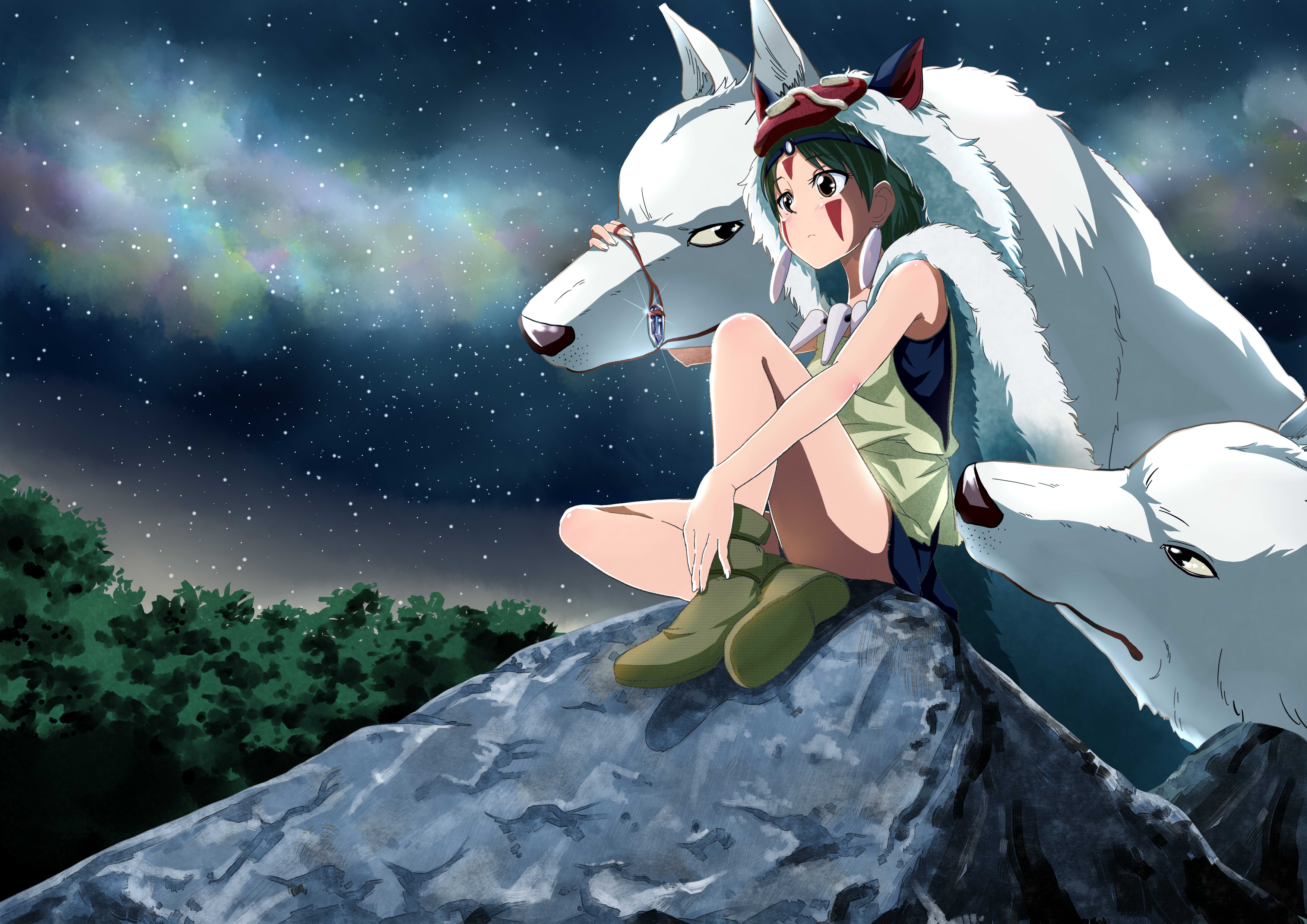 princess mononoke, hayao miyazaki, wolf Wallpaper, HD Anime 4K Wallpapers,  Images, Photos and Background - Wallpapers Den
