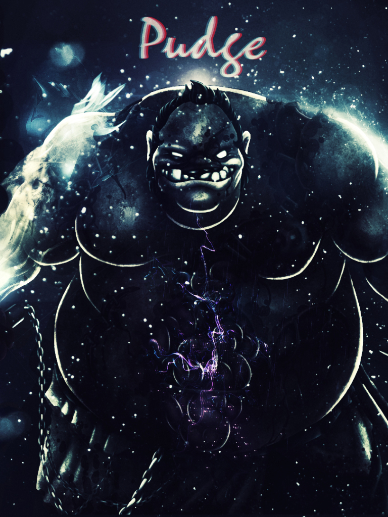 768x1024 Pudge Dota 2 Art 768x1024 Resolution Wallpaper