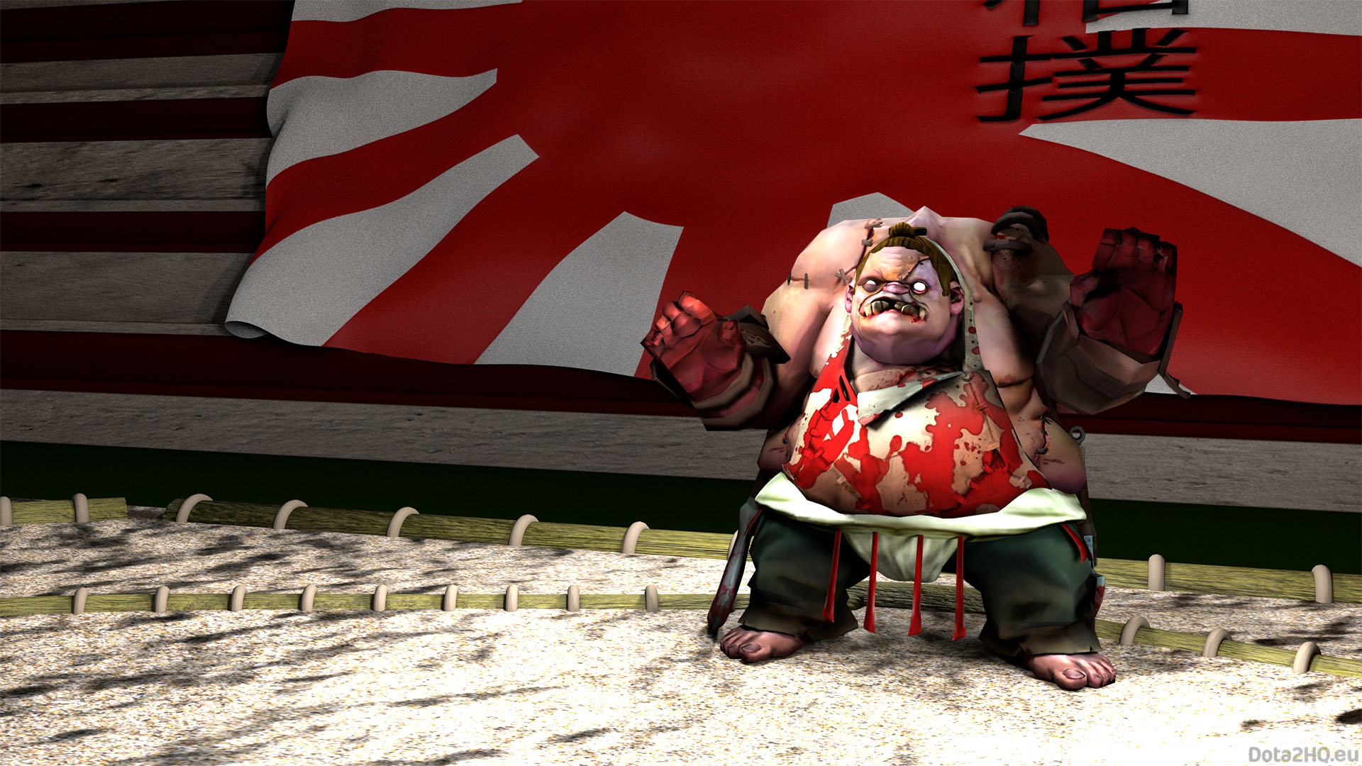 Pudge Sumo Fighter Set Dota 2 Wallpaper Hd Games 4k