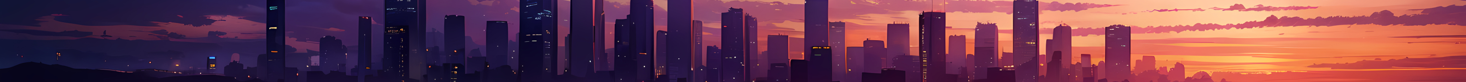 5120x288 Resolution Purple Sunset 4K City 5120x288 Resolution Wallpaper ...