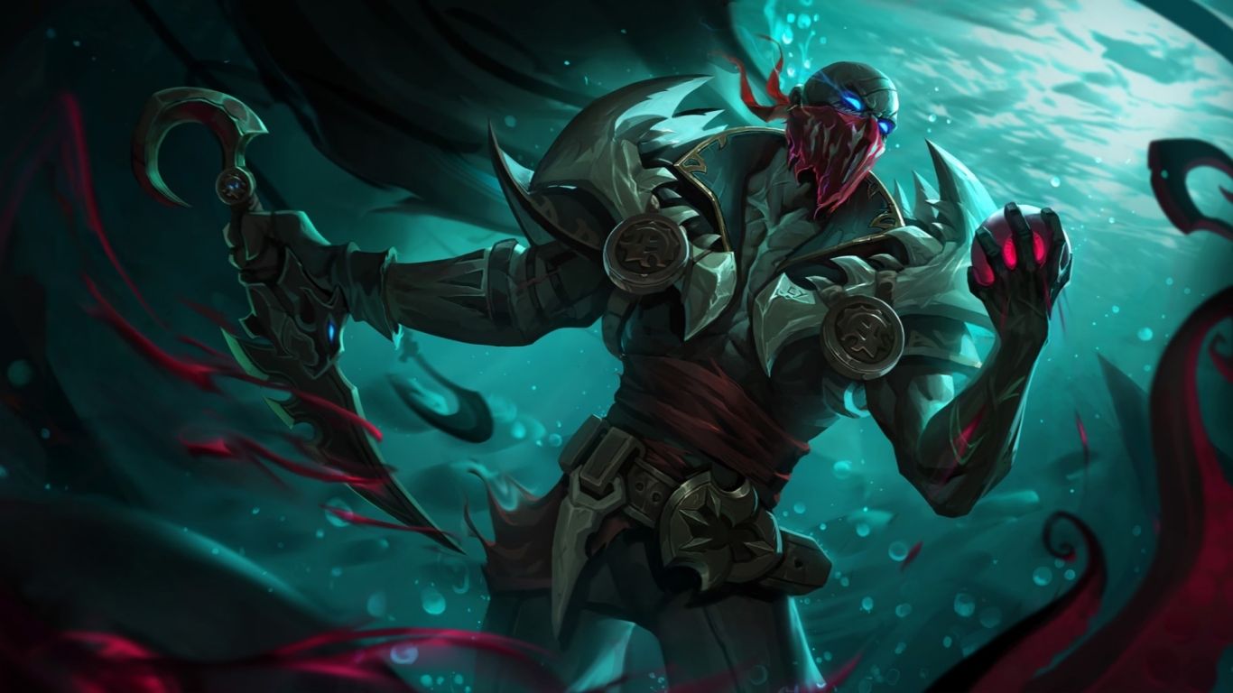 1366x768 Pyke League Of Legends 1366x768 Resolution Wallpaper, HD Games 4K  Wallpapers, Images, Photos and Background - Wallpapers Den
