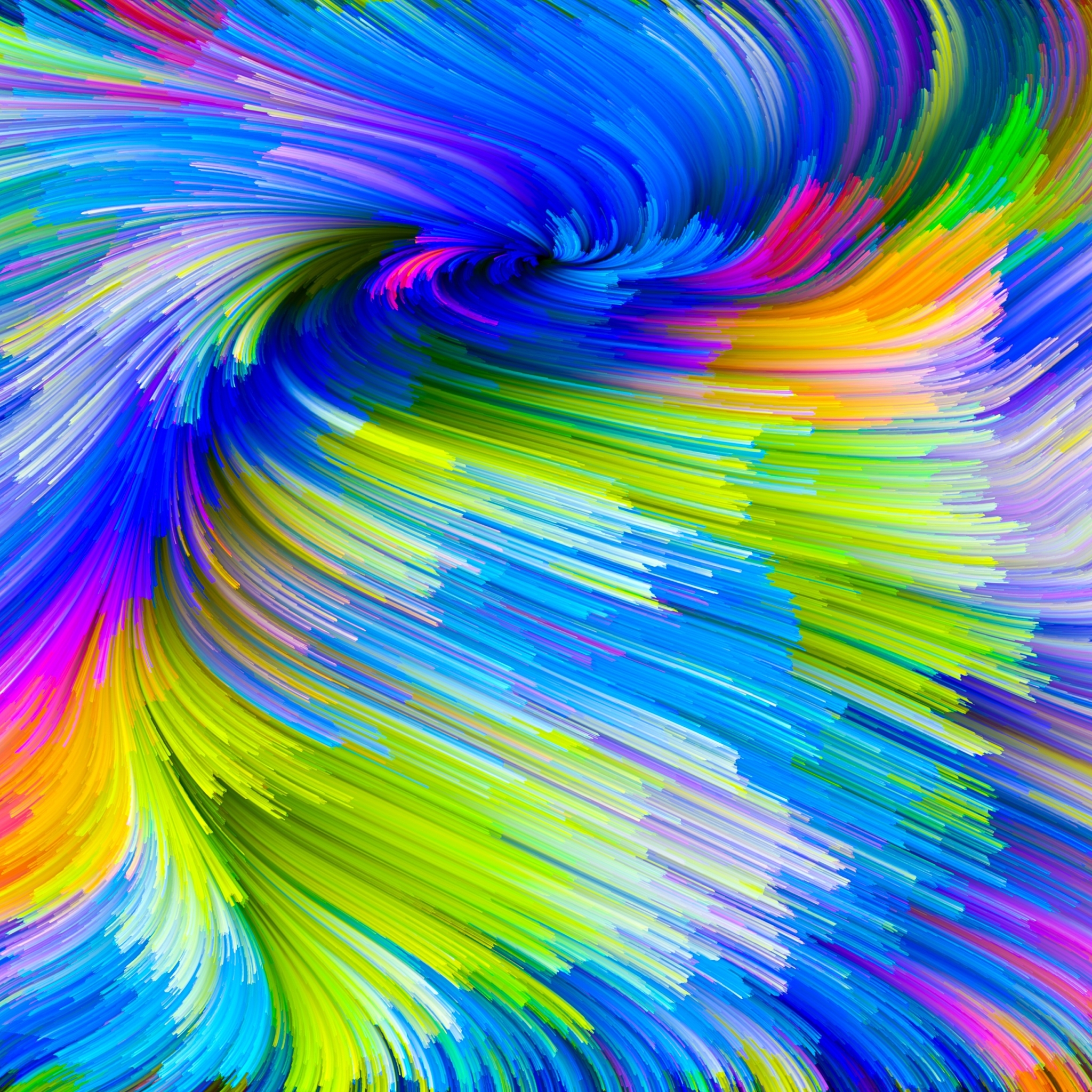 2048x2048 Rainbow Paint Splash Ipad Air Wallpaper, HD Abstract 4K