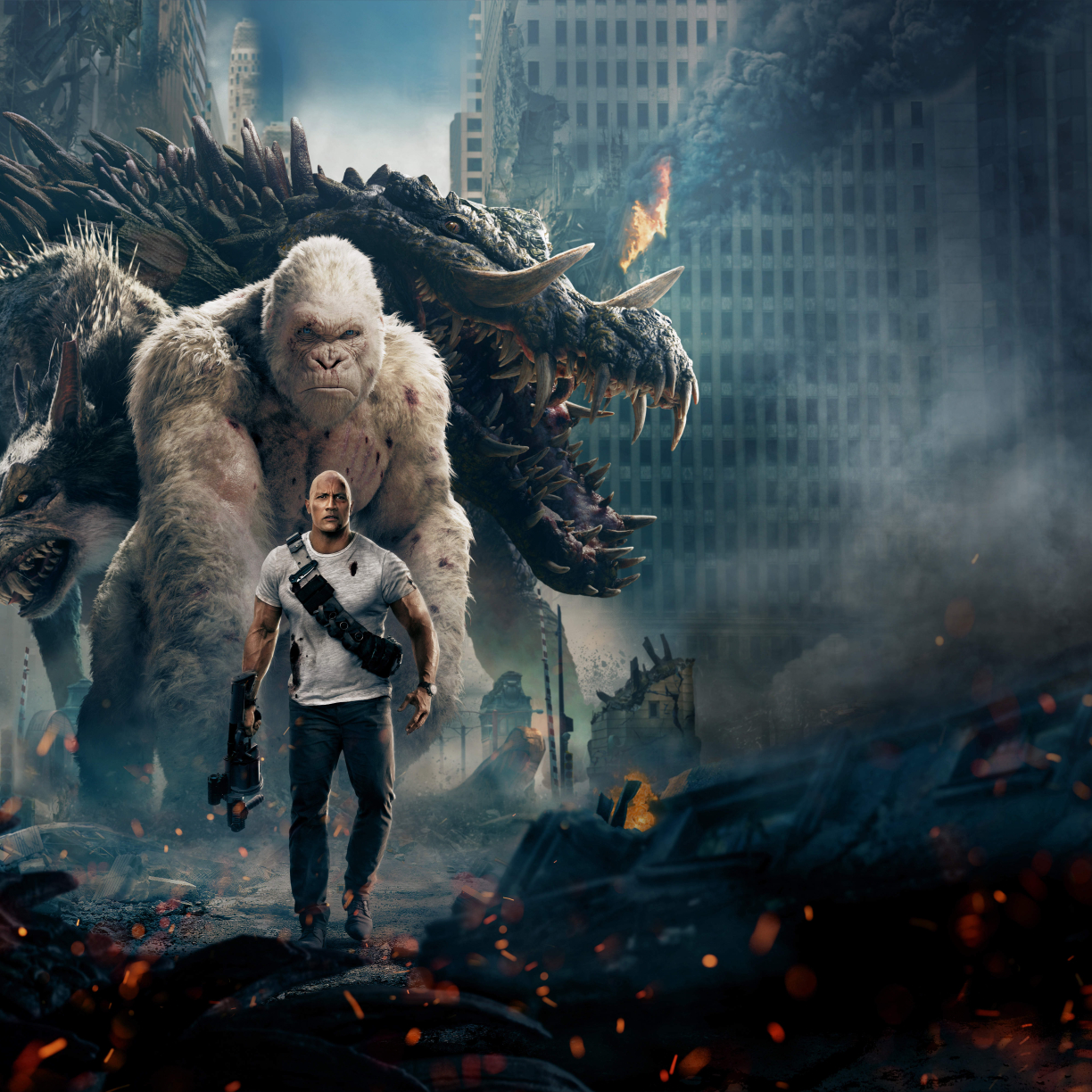 Rampage 2018 Official Poster, HD 8K Wallpaper