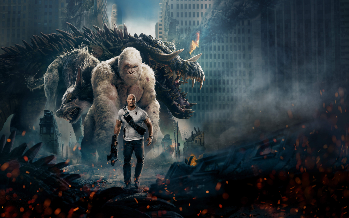 Rampage 2018 Official Poster, HD 8K Wallpaper