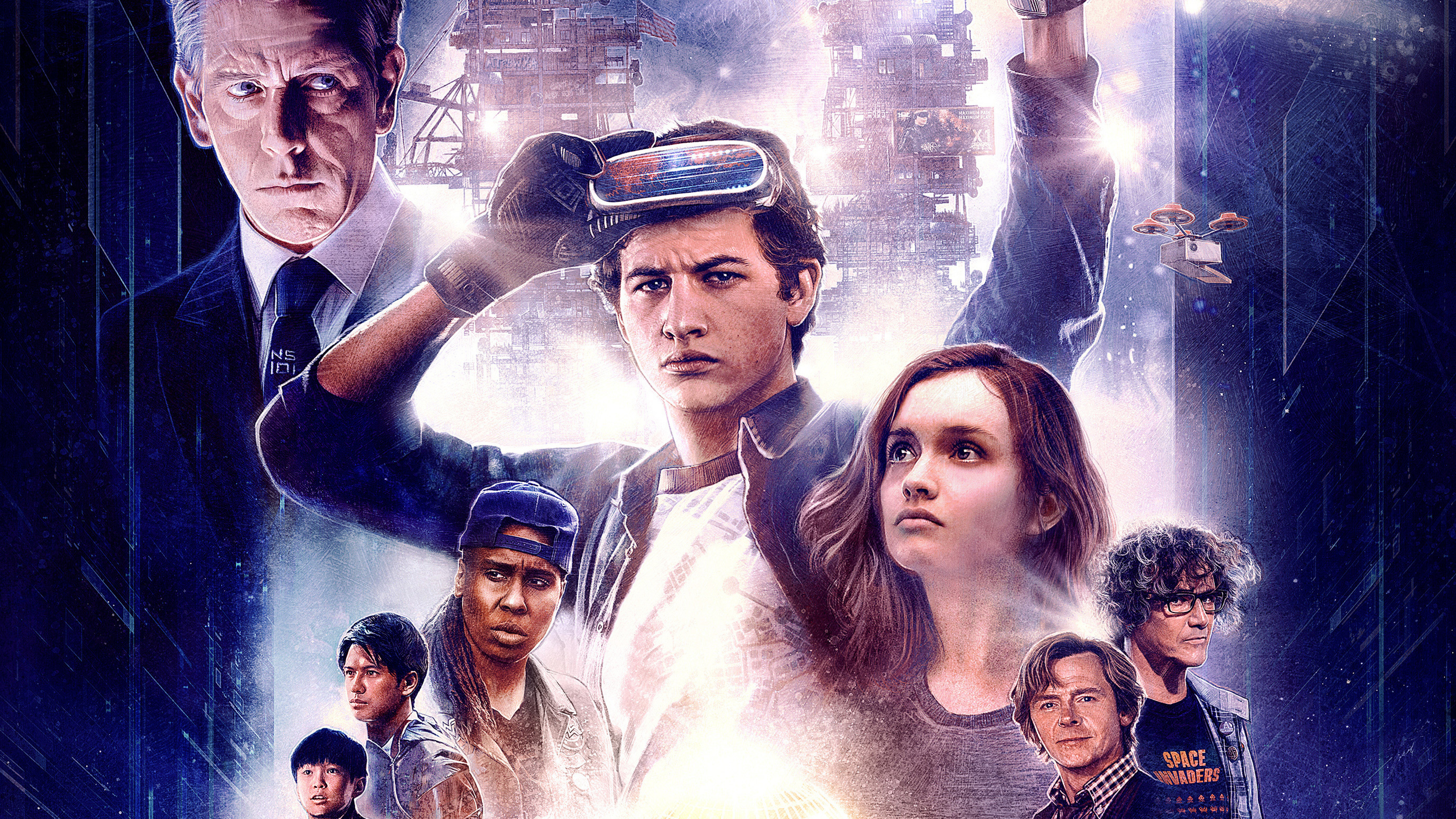 Download Ready Player One, 2018 movie, poster wallpaper 