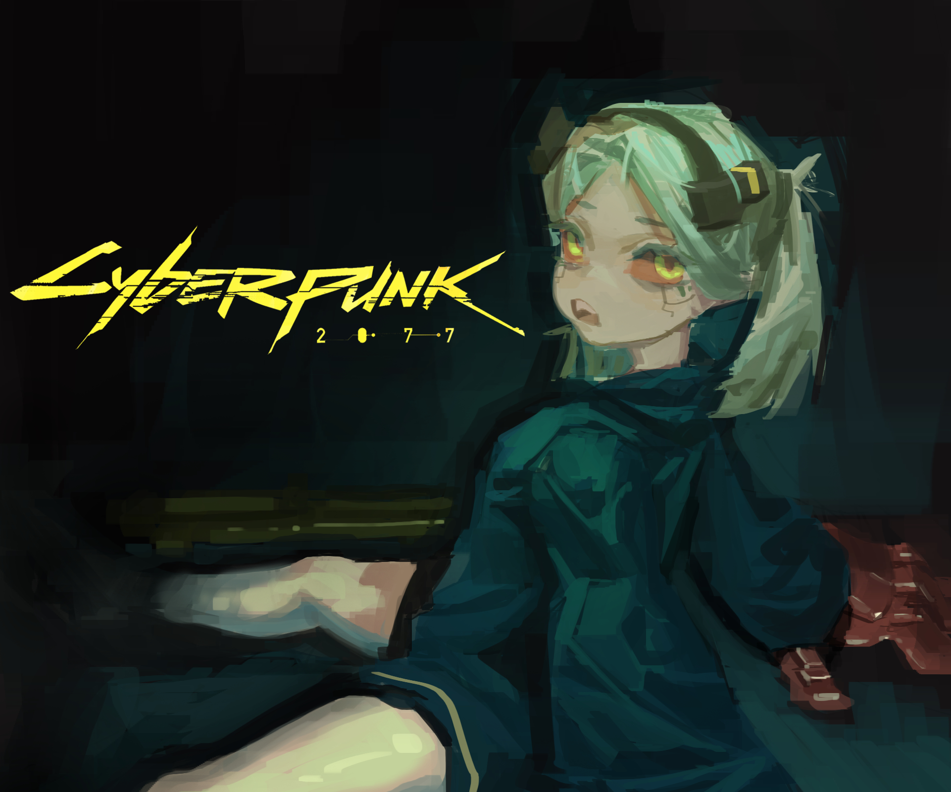 Cyberpunk and Rebecca iPhone 4 640x960 wallpaper