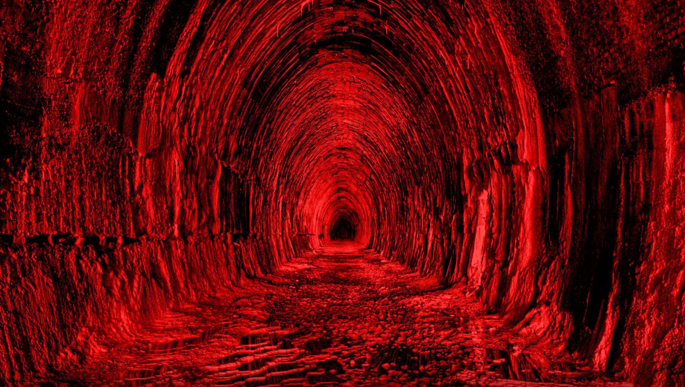 1360x768 Red Aesthetic Tunnel Desktop Laptop Hd Wallpaper Hd Artist 4k Wallpapers Images Photos And Background Wallpapers Den