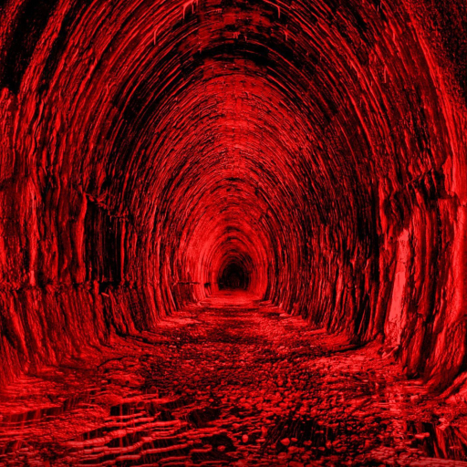 512x512 Red Aesthetic Tunnel 512x512 Resolution Wallpaper, HD Artist 4K