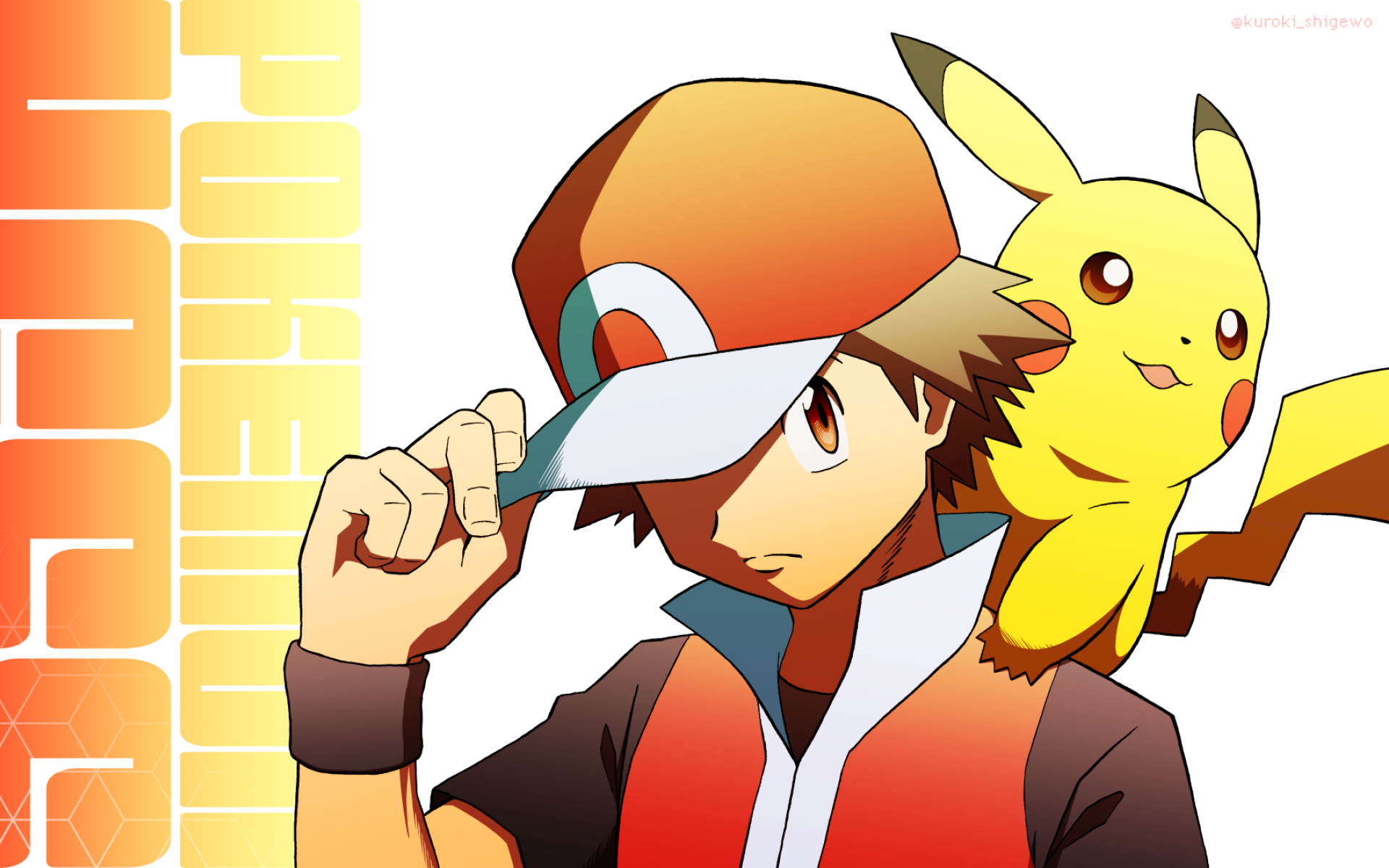 1920x1200 Red and Pikachu Pokémon 1200P Wallpaper, HD Anime 4K Wallpapers,  Images, Photos and Background - Wallpapers Den
