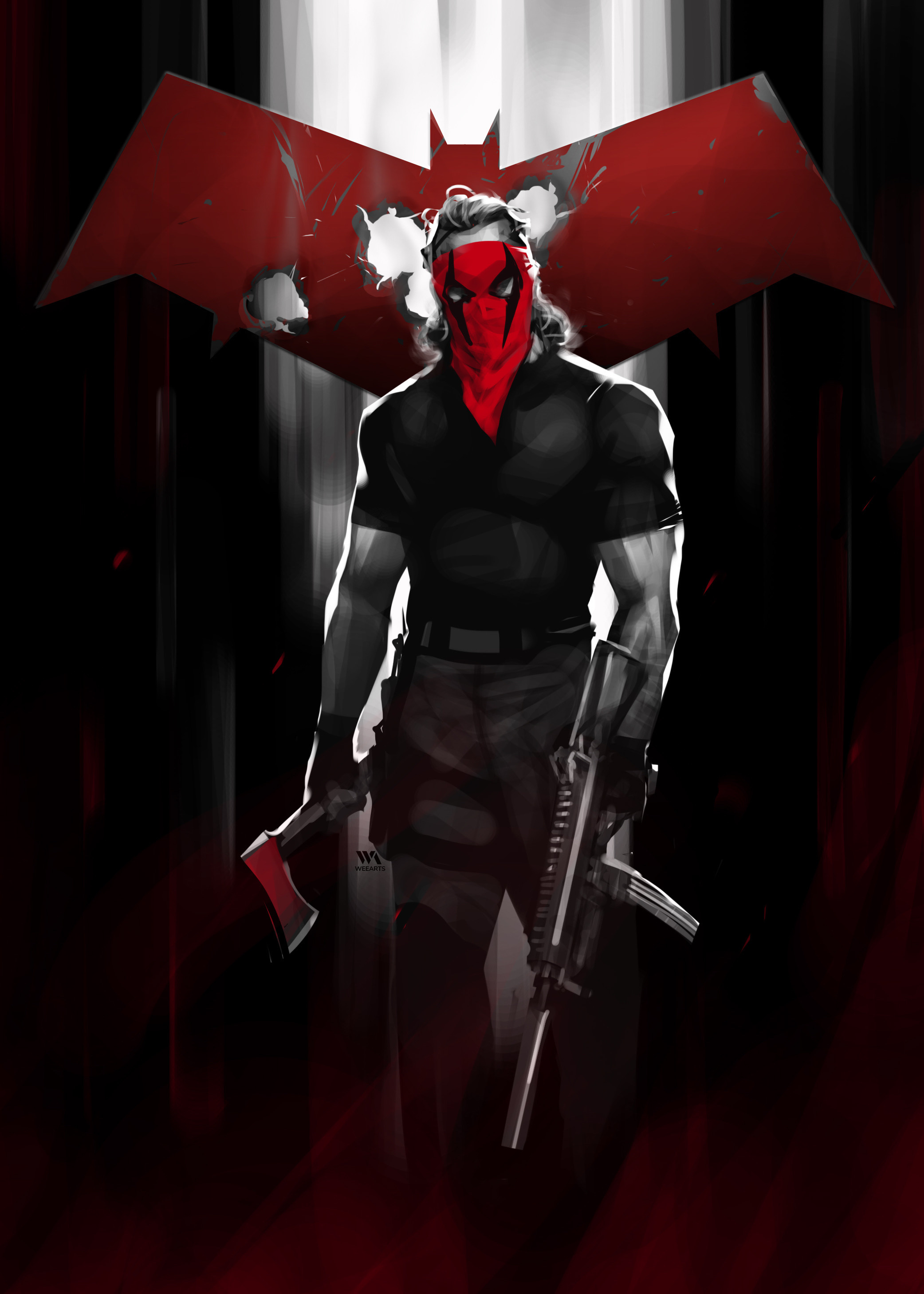 Wallpaper Red Hood Outlaw 50 Red Hood Outlaw 2016 50 Scott Lobdell Jason  Todd Joker Background  Download Free Image