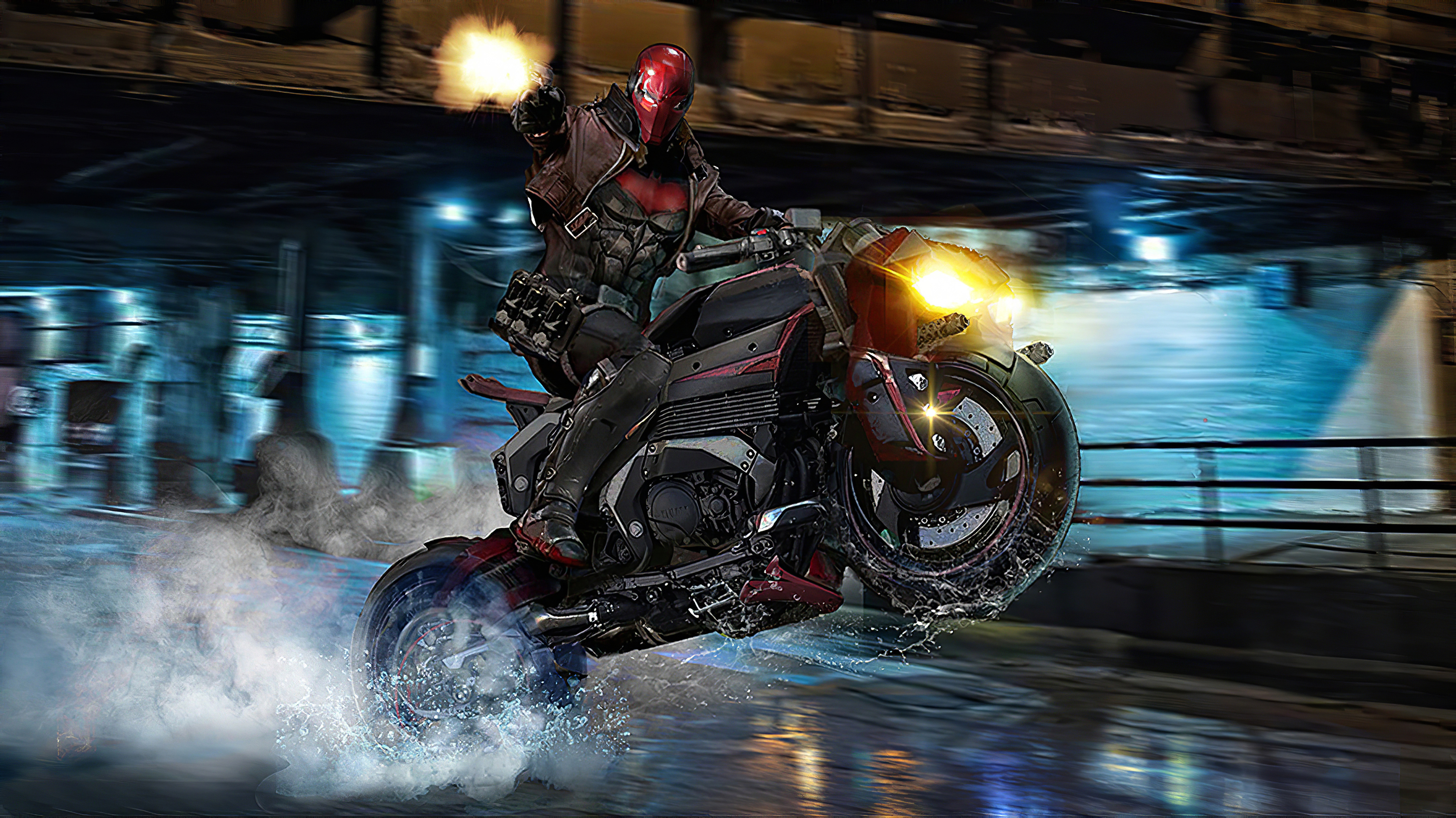 Red Hood On Bike Wallpaper, HD Superheroes 4K Wallpapers, Images, Photos  and Background - Wallpapers Den
