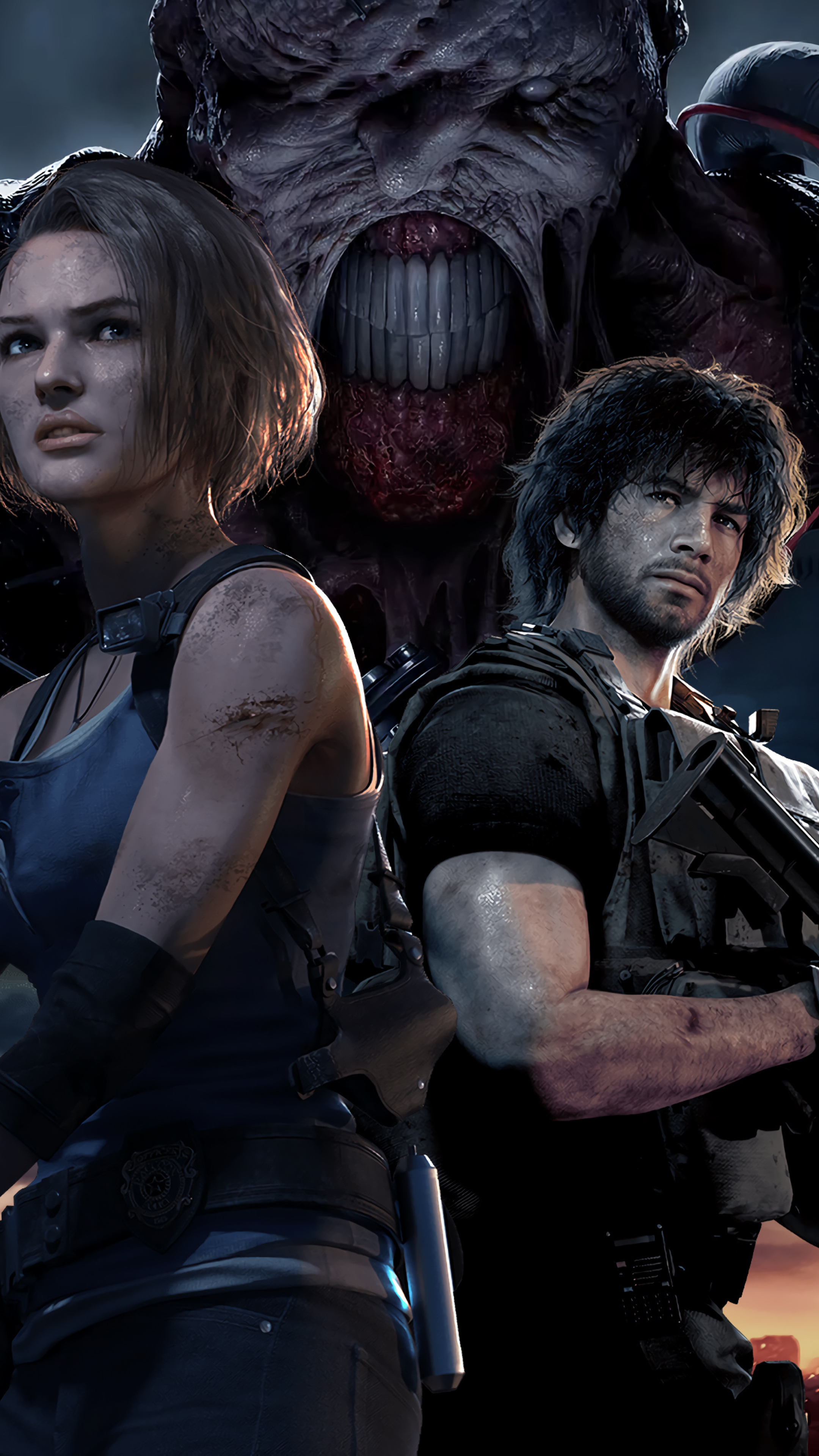 2160x3840 Resident  Evil  3  Remake  Characters Sony Xperia X 