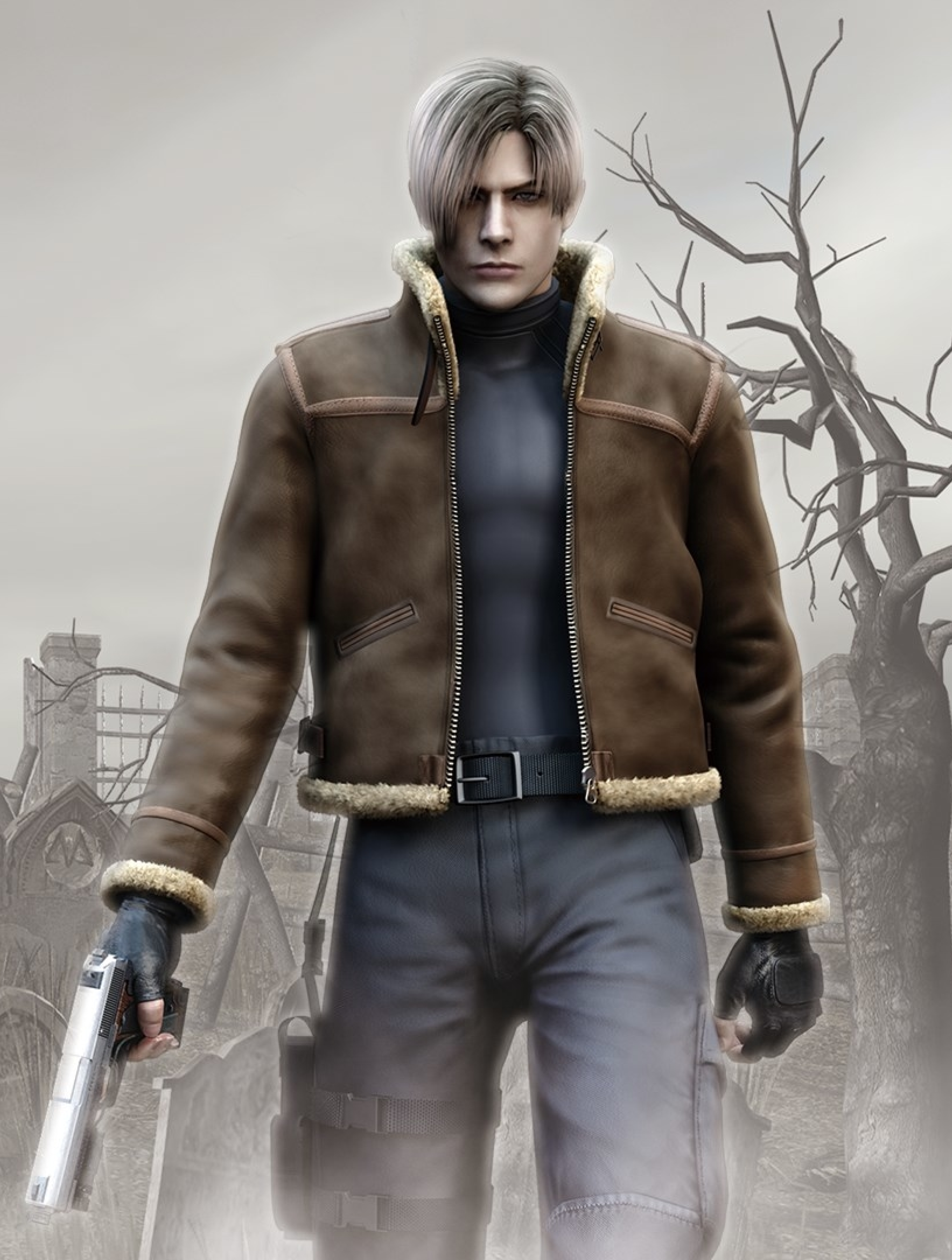 𝐋𝐞𝐨𝐧 𝐒 𝐊𝐞𝐧𝐧𝐞𝐝𝐲 𝐖𝐚𝐥𝐥𝐩𝐚𝐩𝐞𝐫  Resident evil Leon scott  kennedy Resident evil franchise