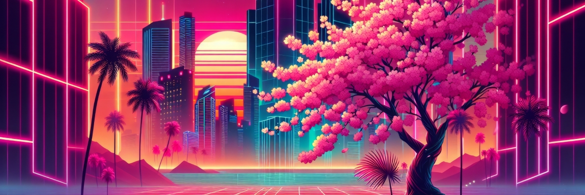 X Resolution Retro Wave Hd Cherry Blossom Tree X Resolution Wallpaper Wallpapers Den