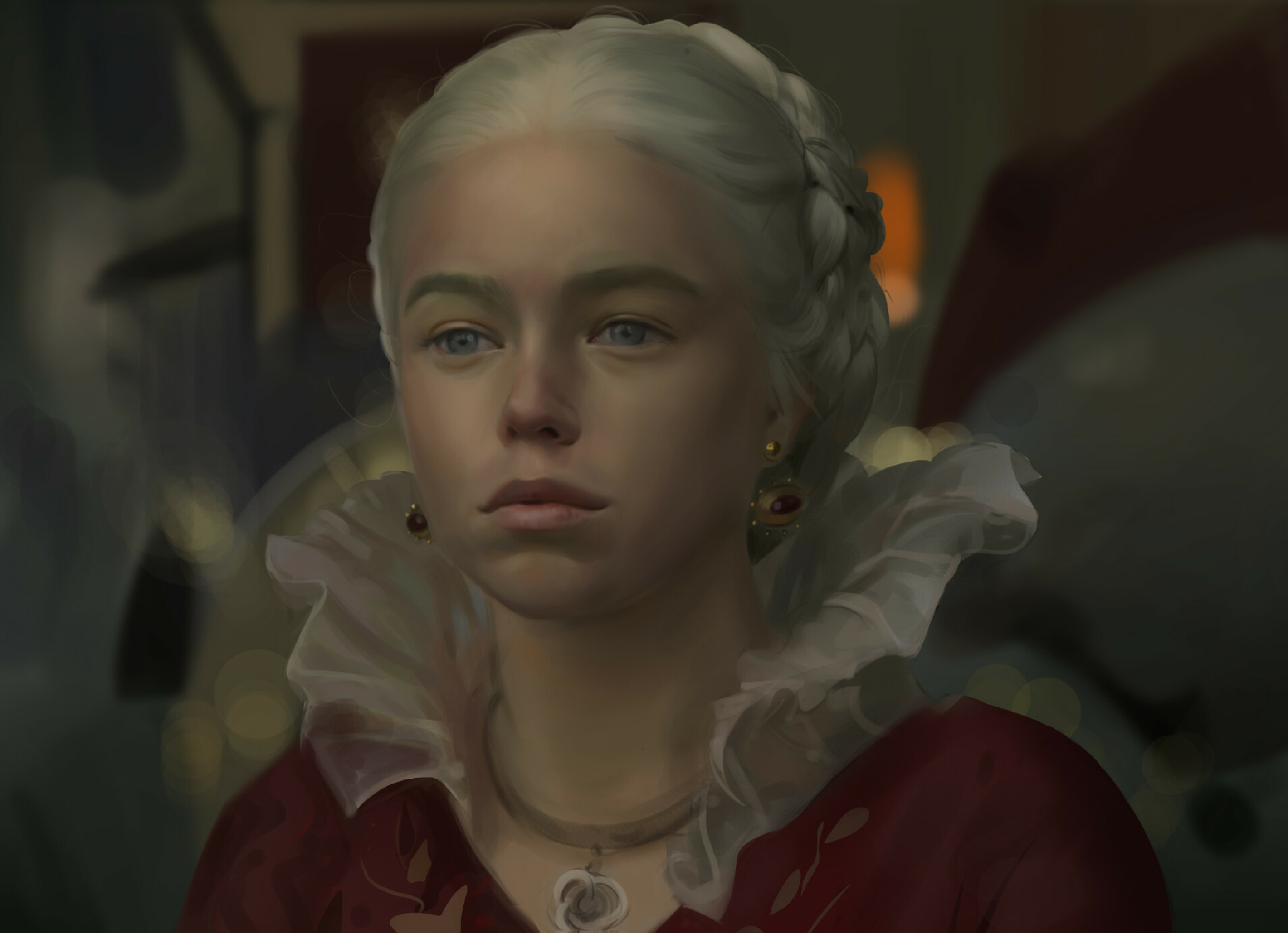 2840x2060 Resolution Rhaenyra Targaryen House of the Drago Digital Art ...