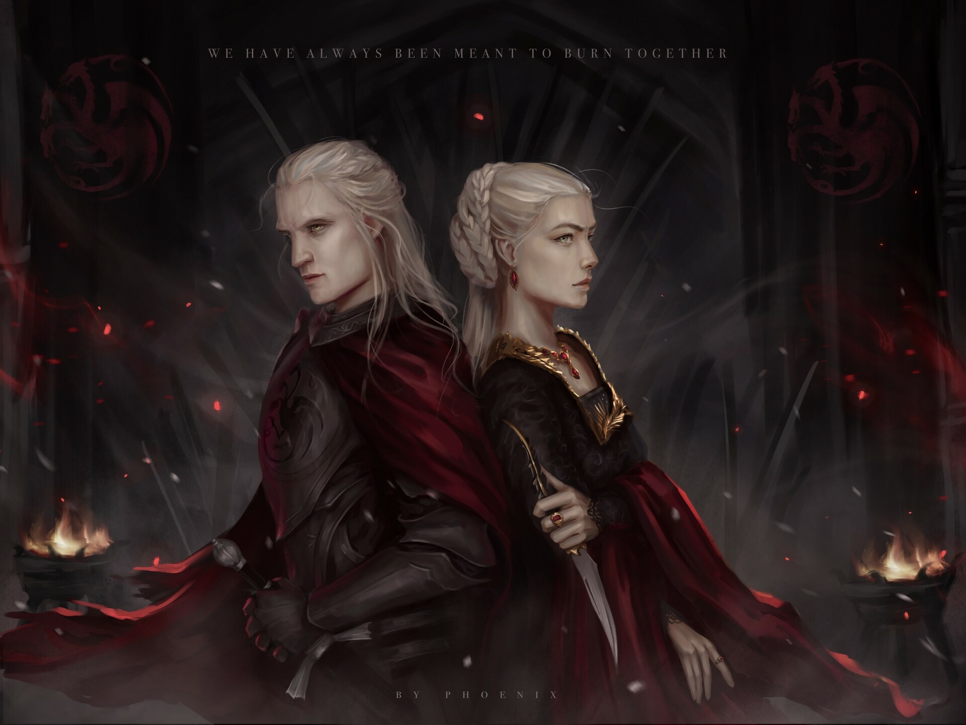 3840x21602021 Rhaenyra x Daemon Targaryen Digital Art 3840x21602021