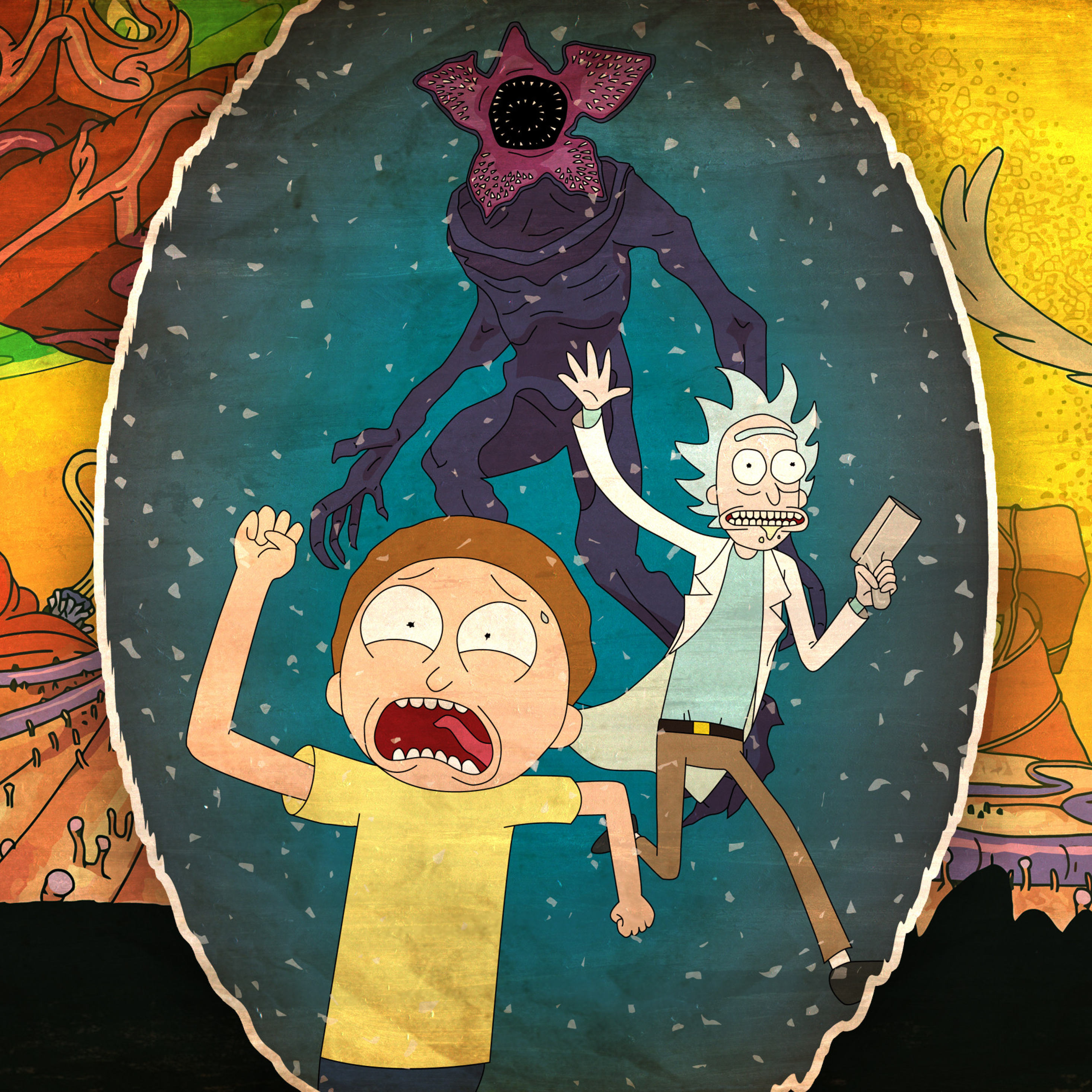 Rick And Morty 2017 (2932x2932) Resolution Wallpaper.