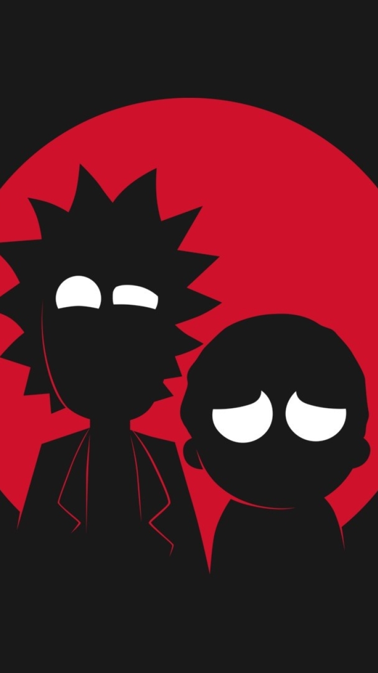 750x1334 Rick and Morty Dark Minimalistic iPhone 6, iPhone 6S, iPhone 7  Wallpaper, HD Minimalist 4K Wallpapers, Images, Photos and Background -  Wallpapers Den