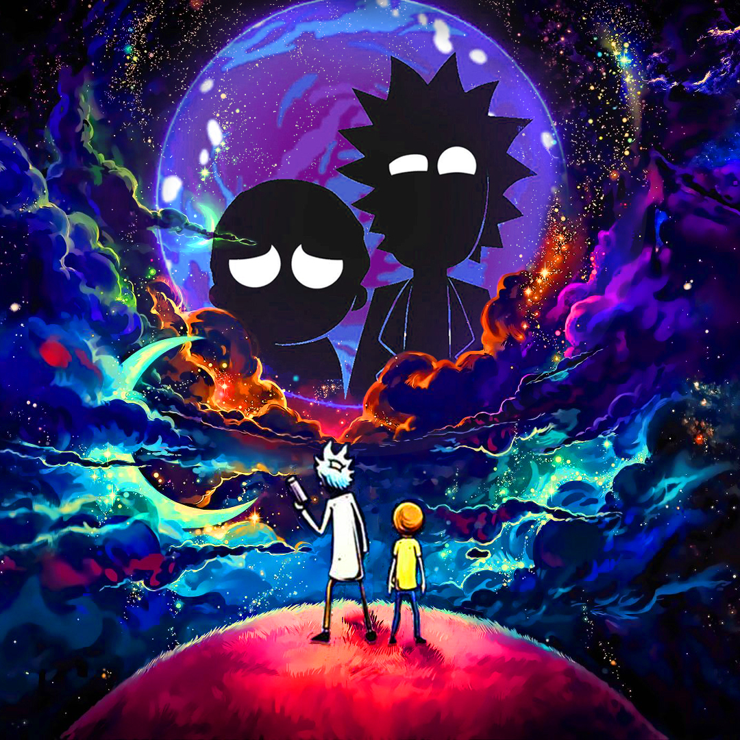 1080x1080 Rick and Morty in Outer Space 1080x1080 Resolution Wallpaper, HD  TV Series 4K Wallpapers, Images, Photos and Background - Wallpapers Den