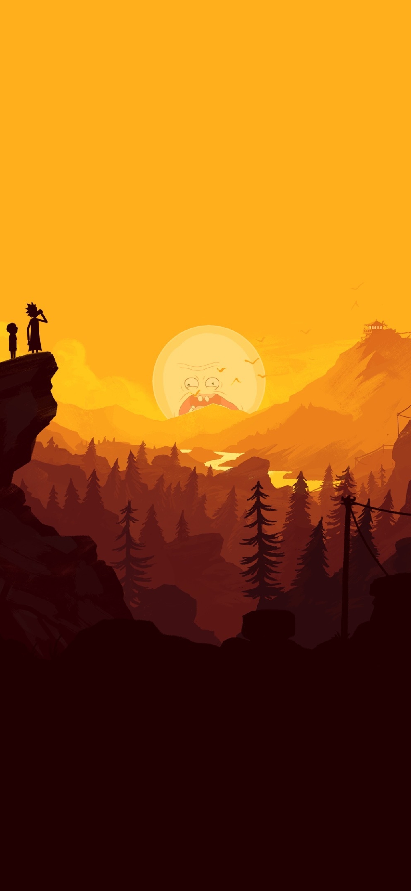 1440x3120 Rick And Morty In The Mountains 1440x3120 Resolution Wallpaper Hd Tv Series 4k Wallpapers Images Photos And Background