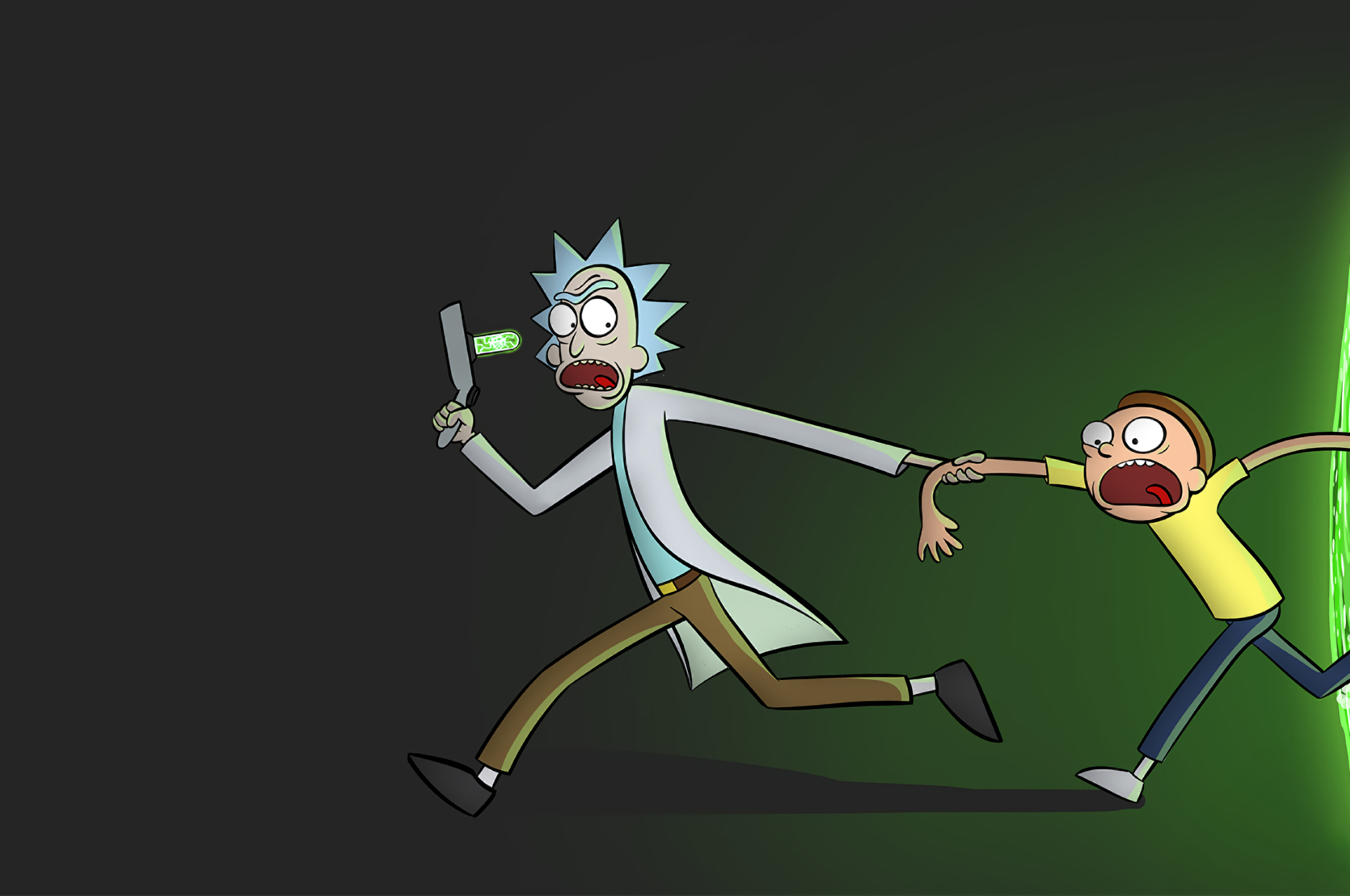 2560x1700 Rick And Morty Portal Chromebook Pixel Wallpaper Hd Tv Series 4k Wallpapers Images Photos And Background Wallpapers Den