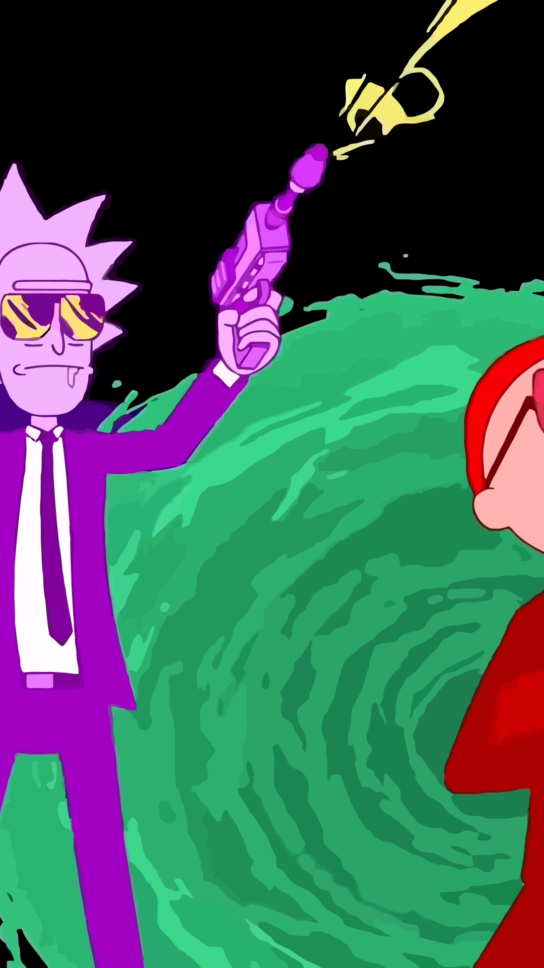 1080x1920 Rick And Morty Run The Jewels Art Iphone 7 6s 6 Plus