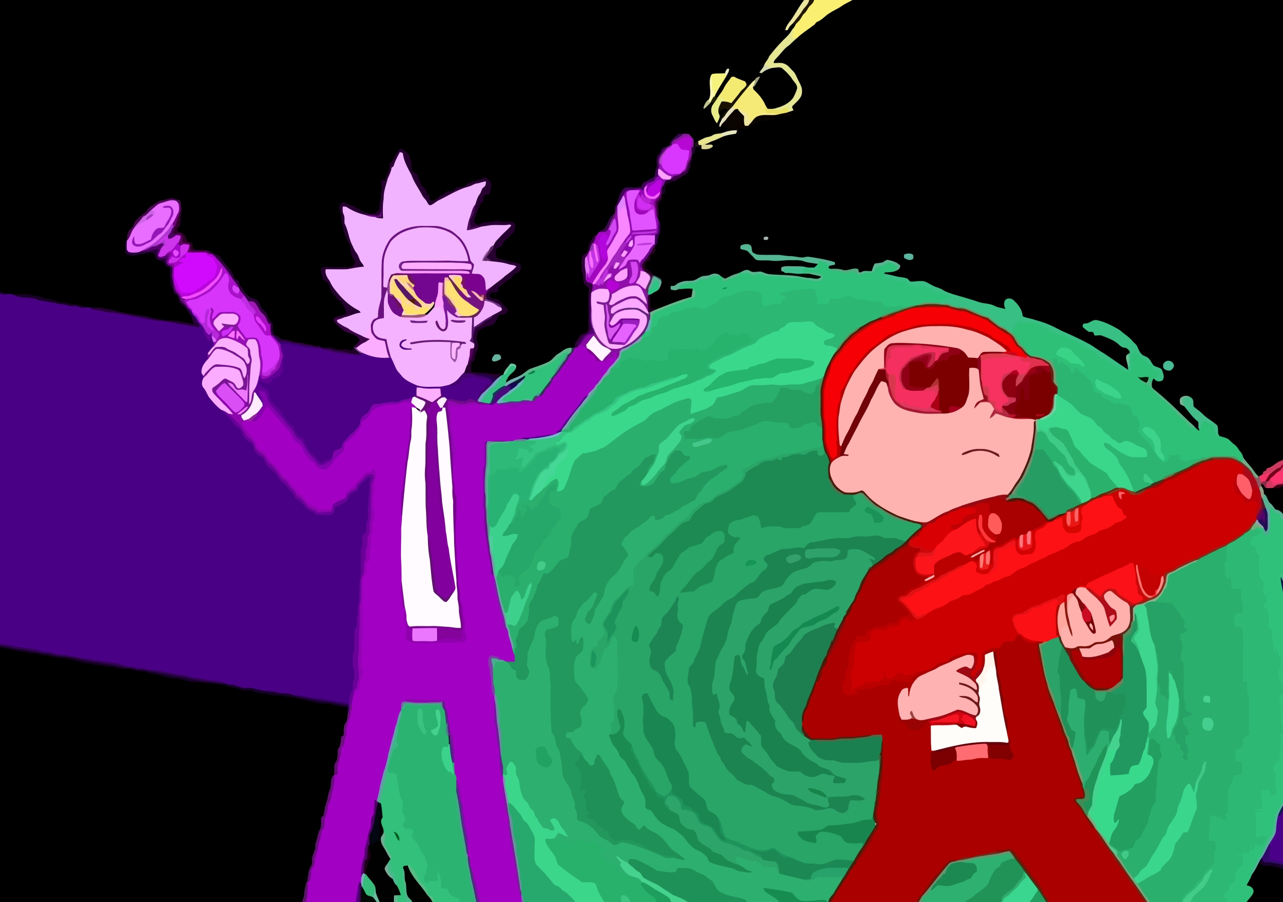 Rick And Morty Run The Jewels Art, HD 8K Wallpaper