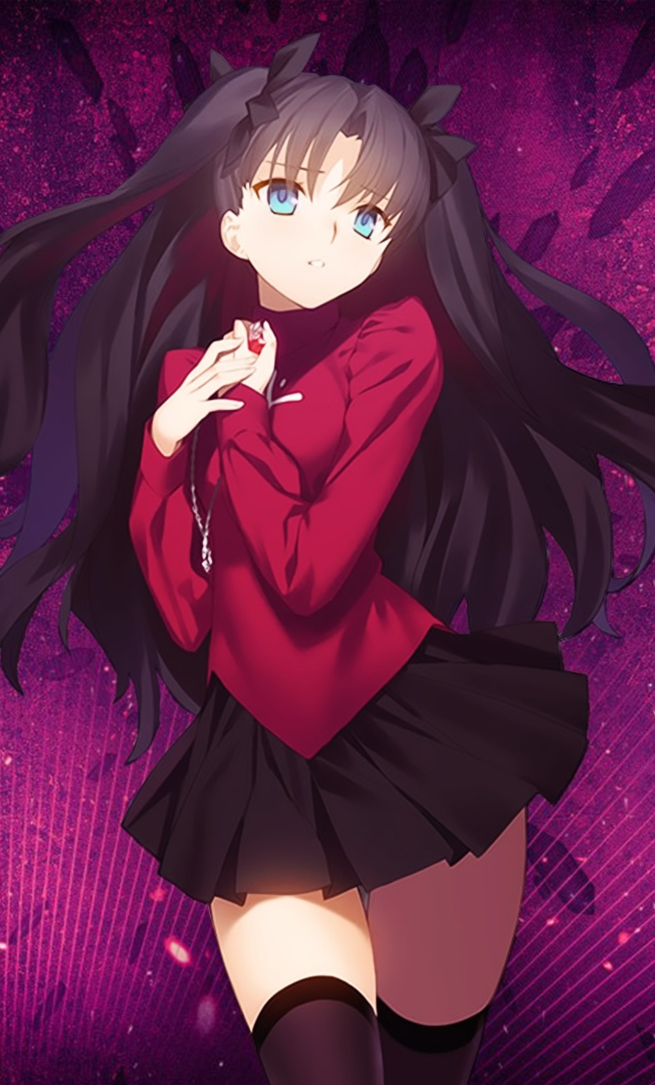 1280x2120 Rin Tohsaka Fate Stay Night Unlimited Blade Works Iphone