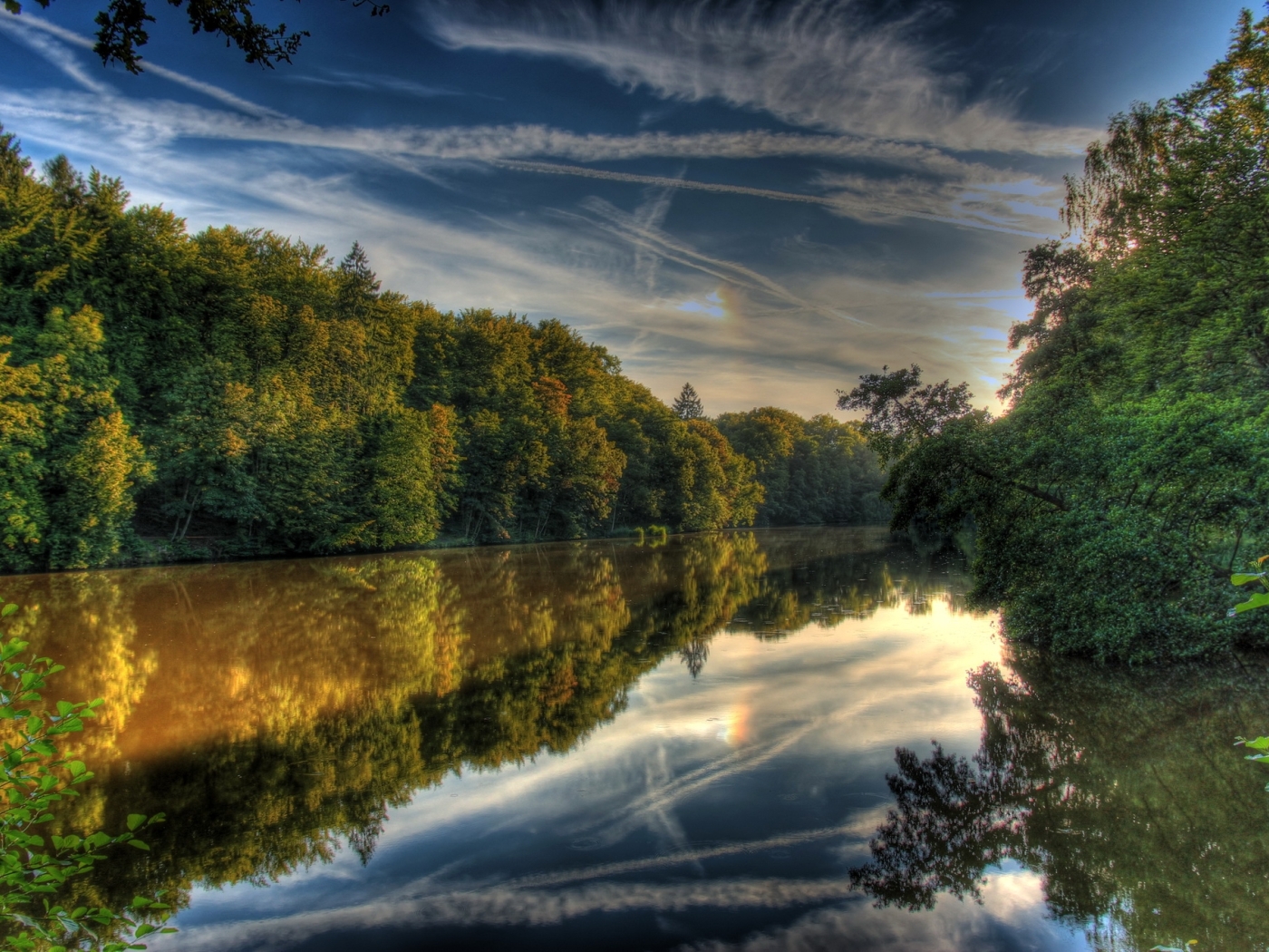 River, Germany, Landscape, Full HD 2K Wallpaper
