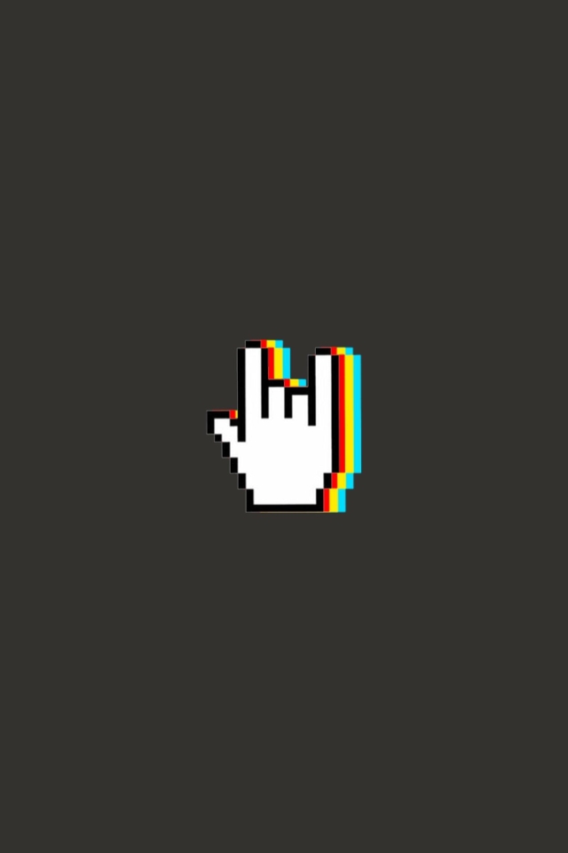 640x960 Rock And Roll Hand Gesture Minimal Iphone 4 4s Wallpaper Hd Minimalist 4k Wallpapers Images Photos Background Den - Rock N Roll Wallpaper 4k